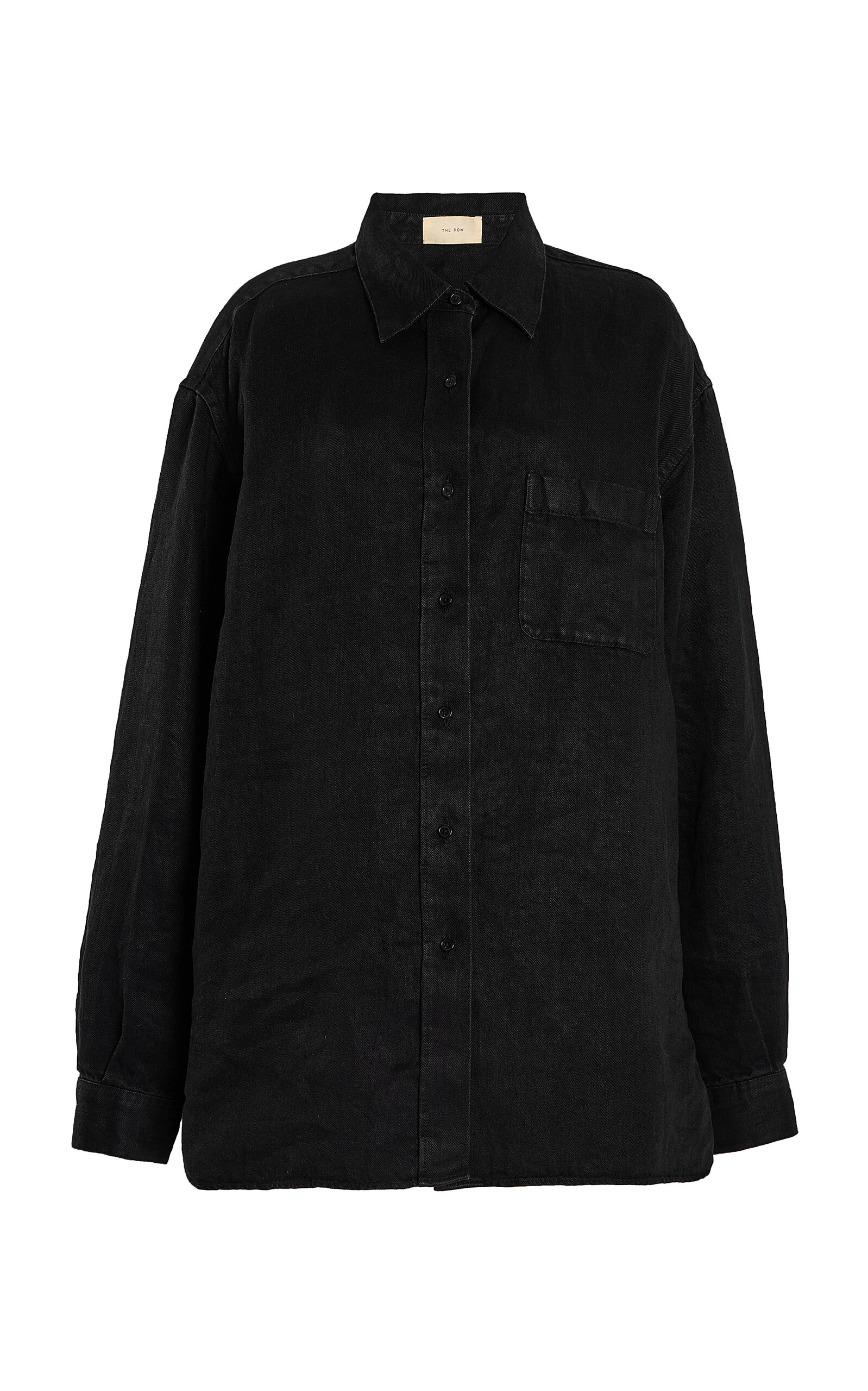 The Row Nesson Linen-Denim Shirt - Women's Clothing