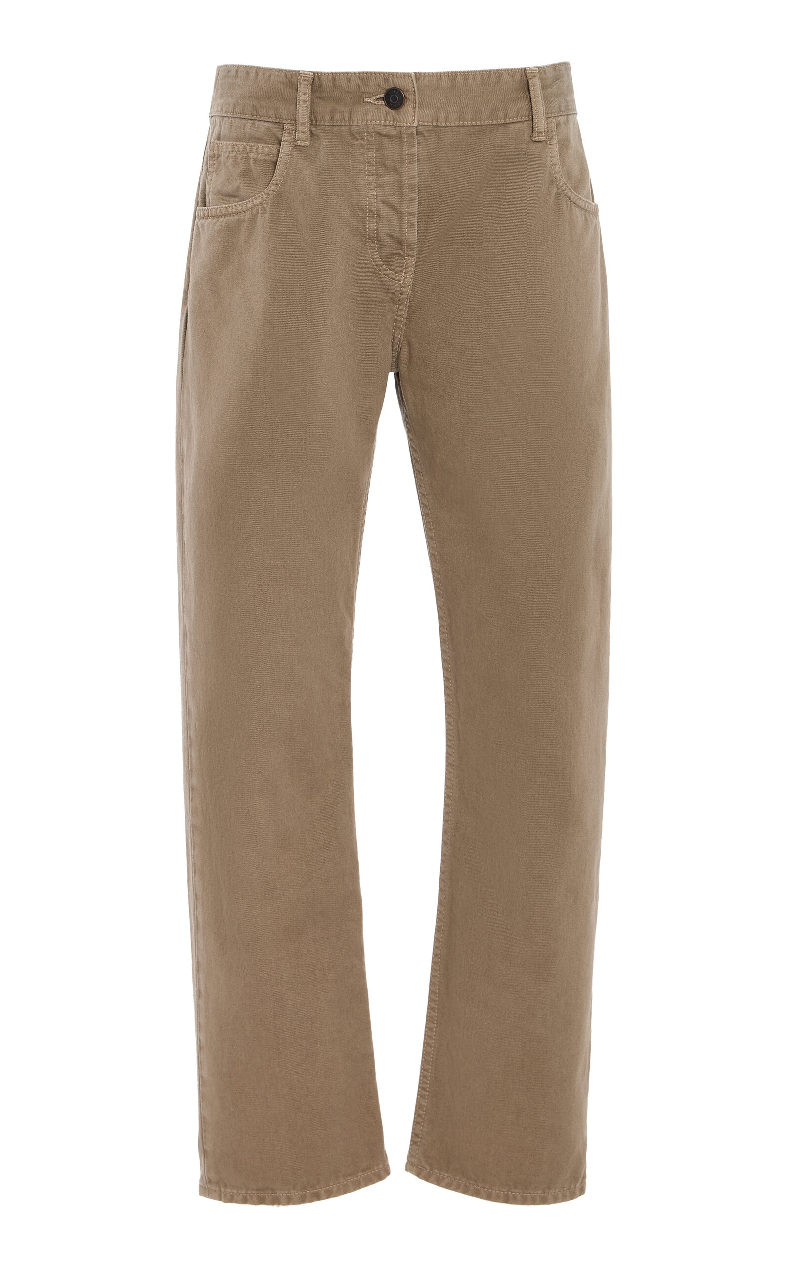 The Row Riaco Cropped Straight-Leg Jeans - Neutral