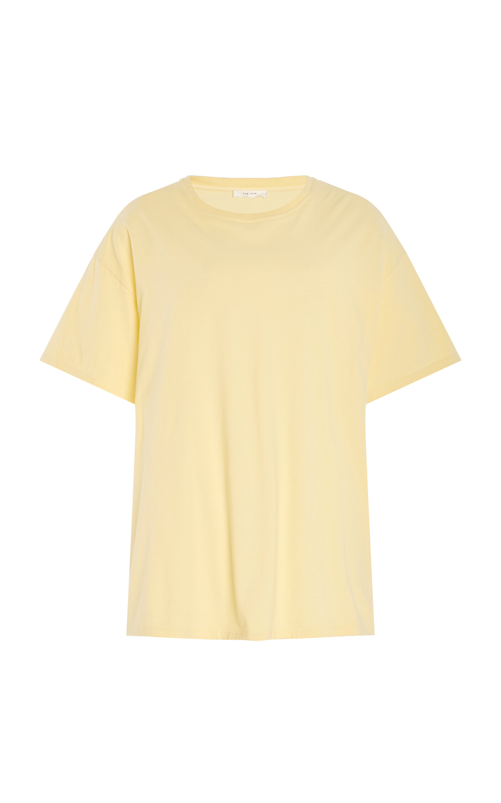 The Row Nadina Cotton Jersey T-shirt In Light Yellow
