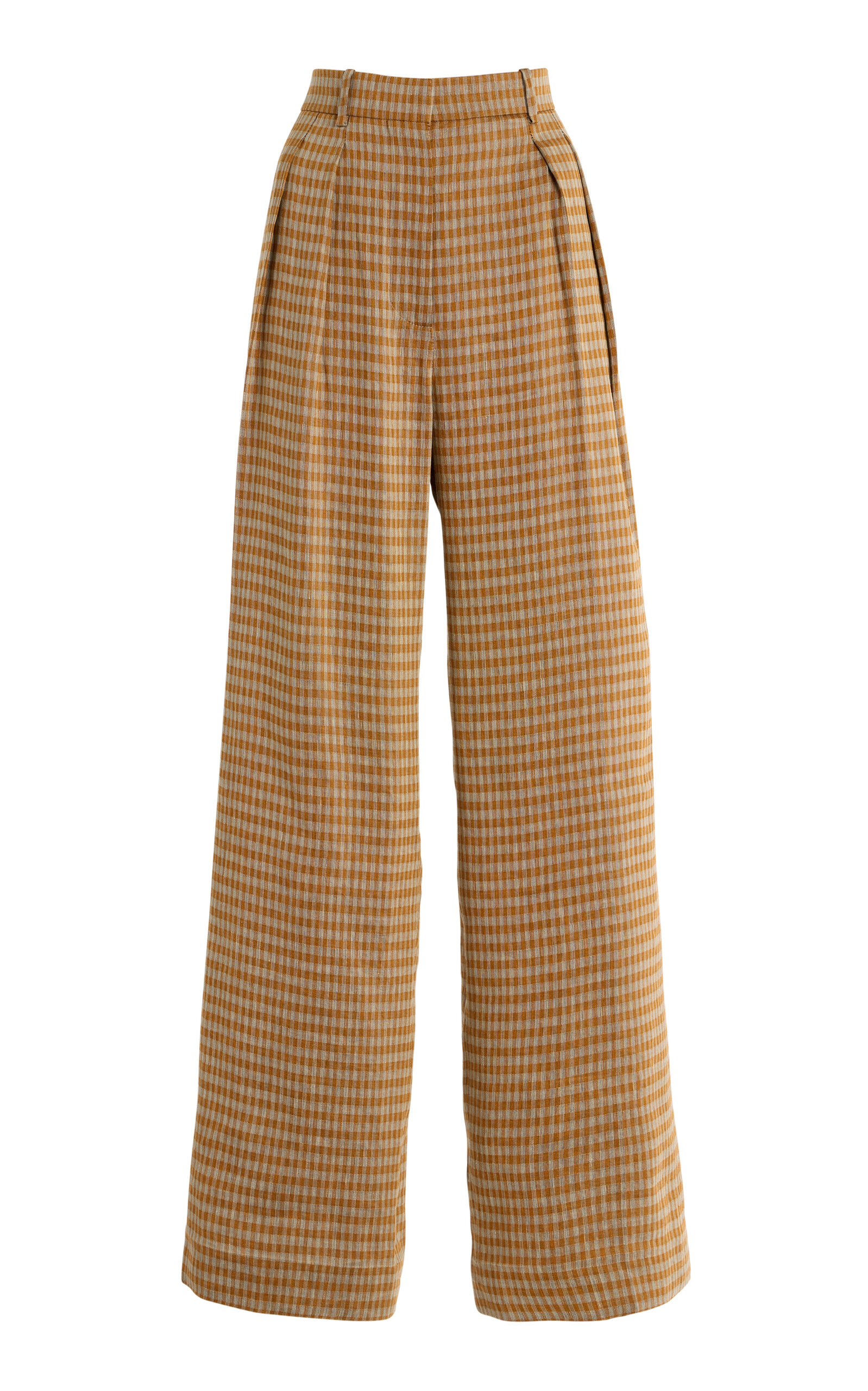 The Row Sherry Linen-Blend Wide-leg Pants - Multi