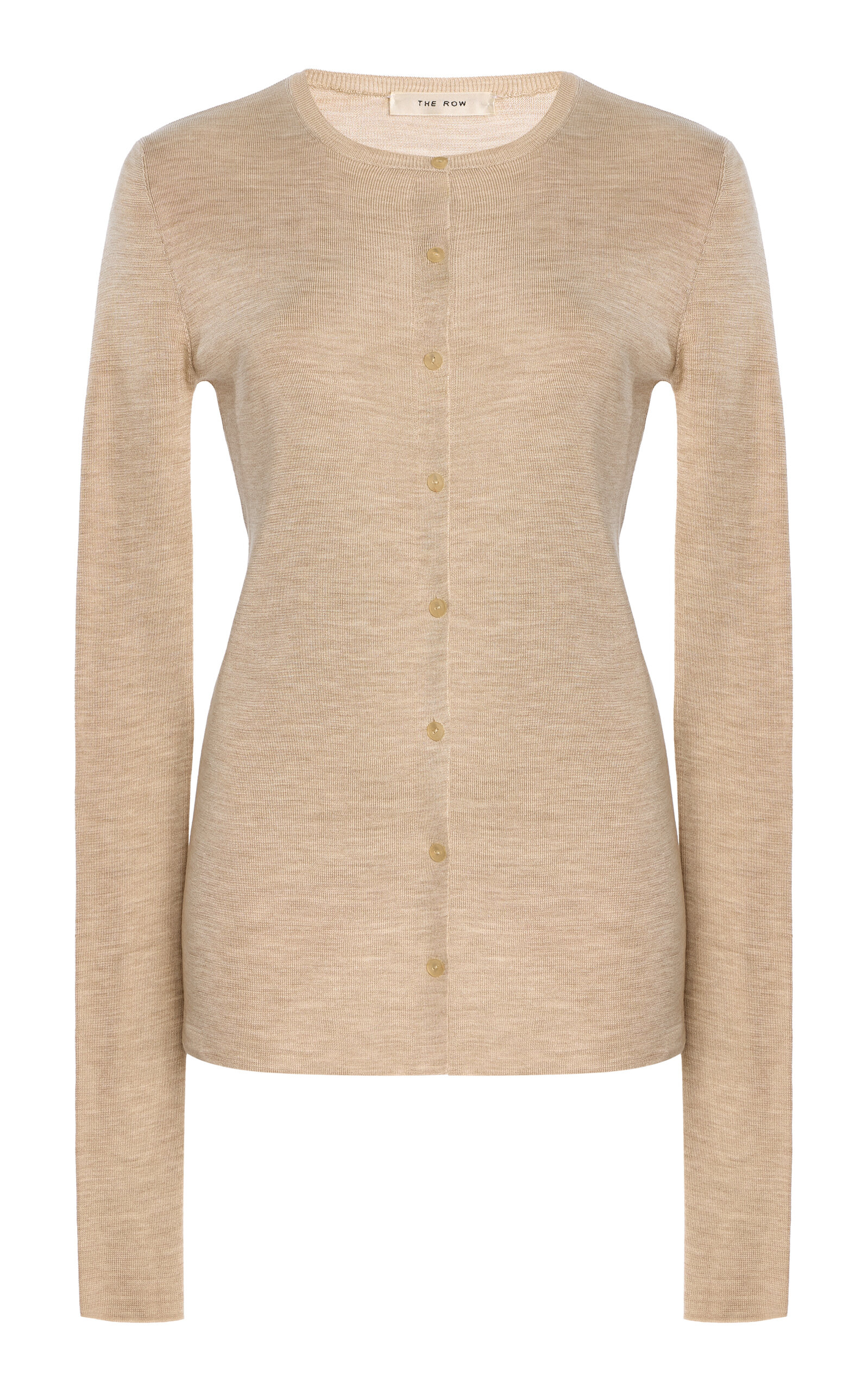 The Row Josette Knit Silk Cardigan - Neutral