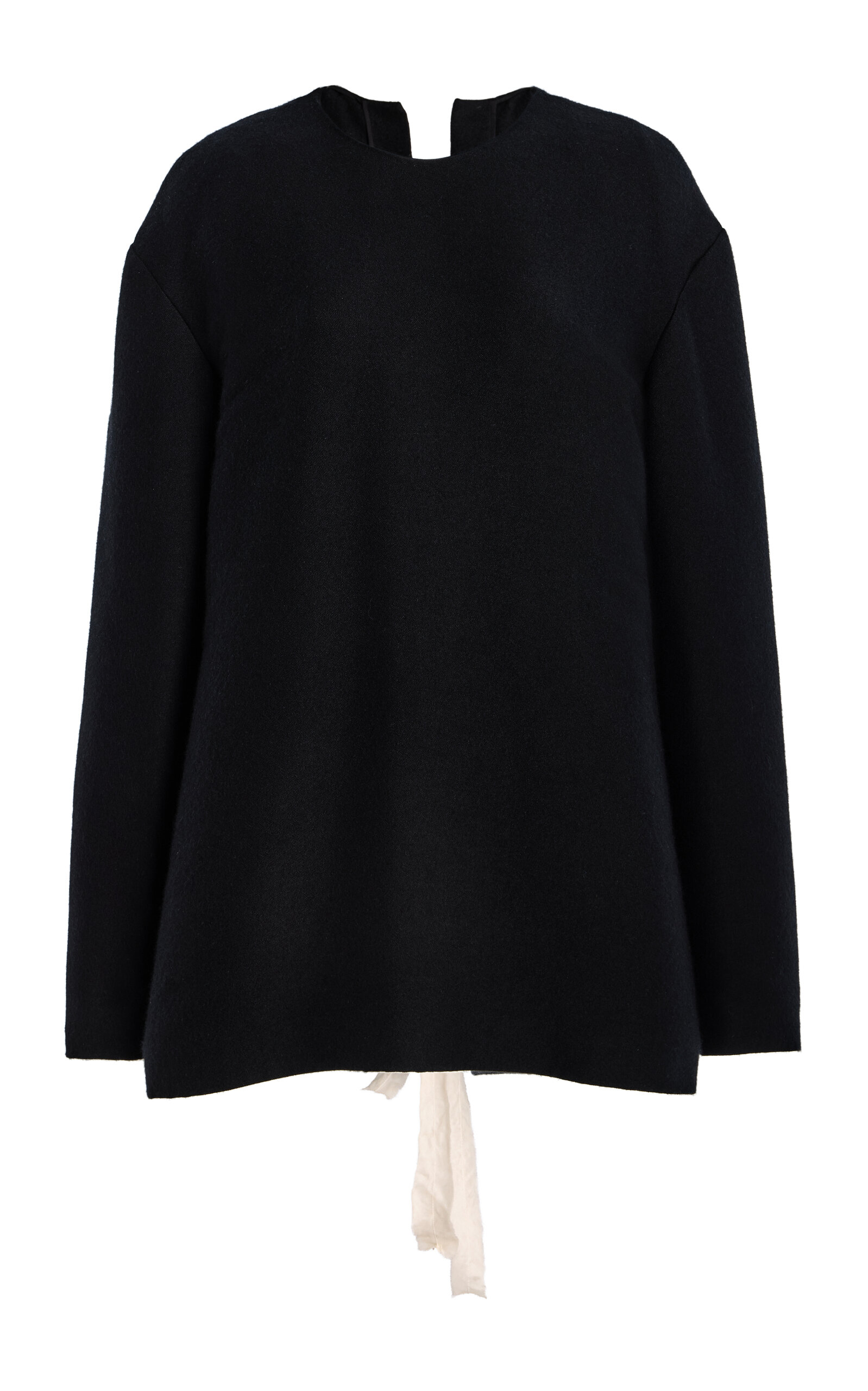 The Row Guri Tie-detailed Cashmere-silk Sweater In Black
