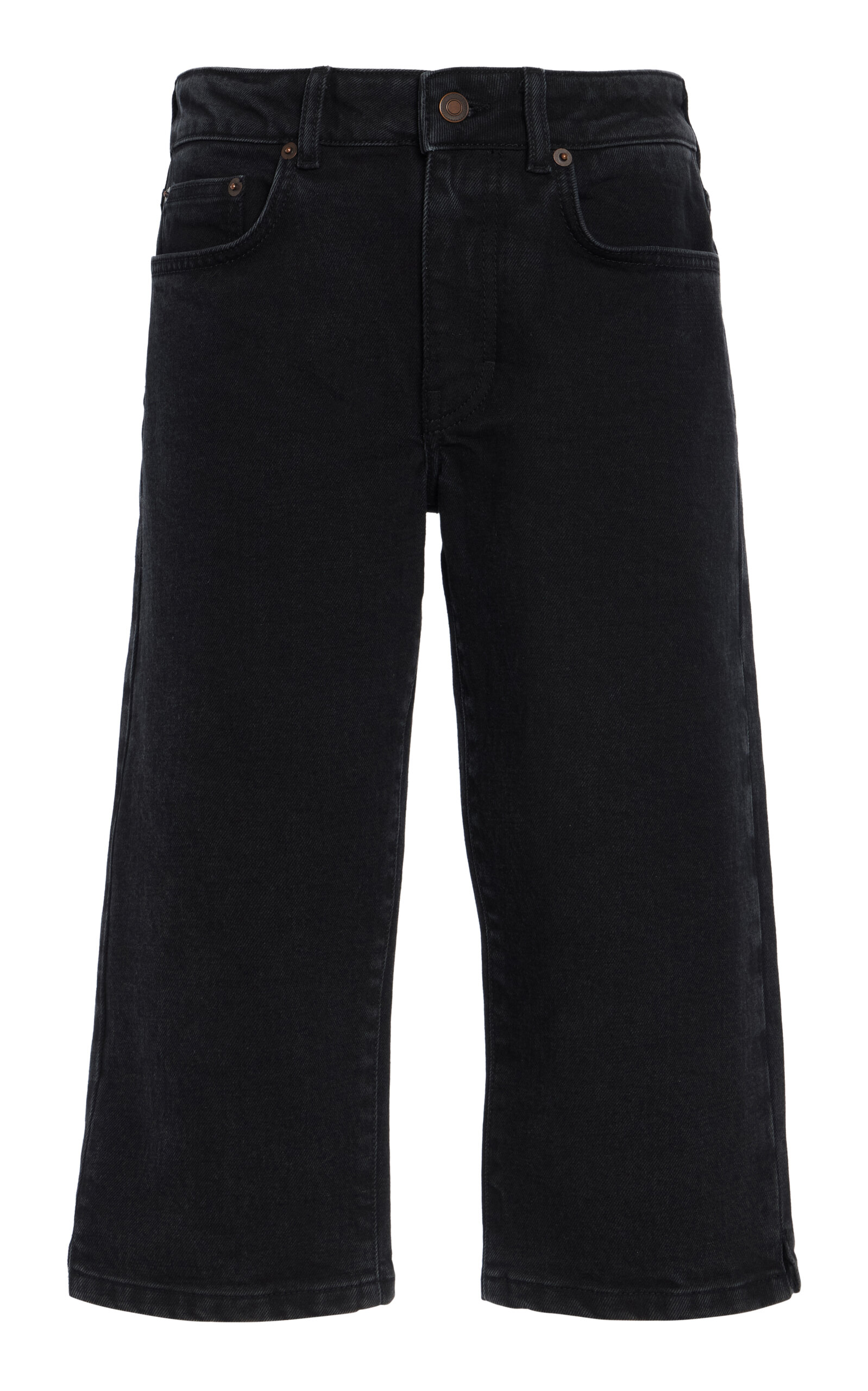 Jeanerica Capri Stretch Straight-Leg Jeans - Black