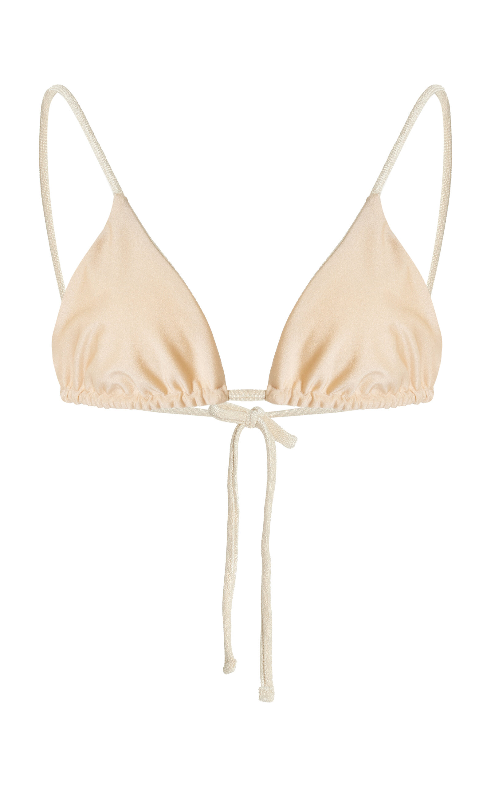 Jade Swim Via Bikini Top In Ivory