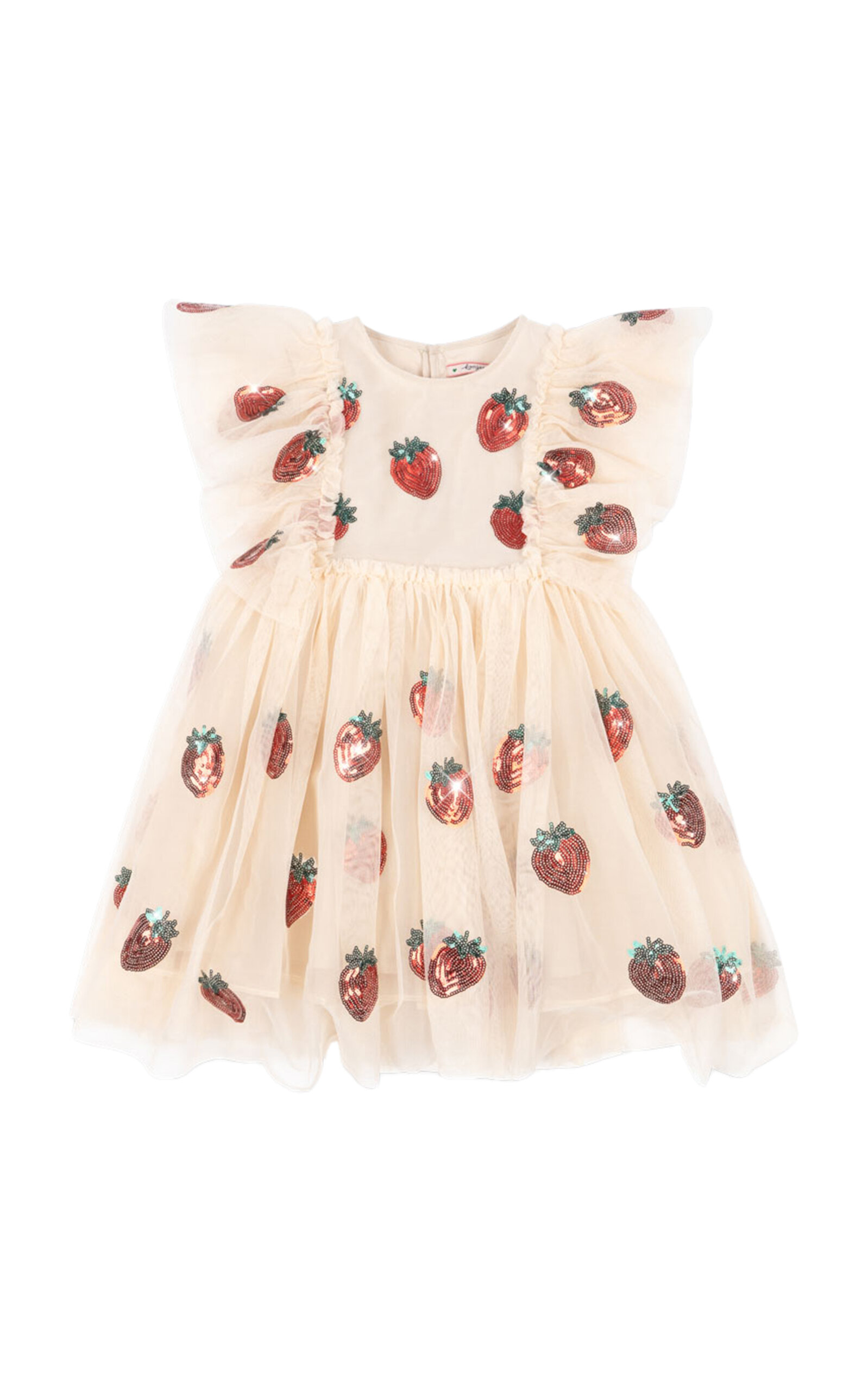 Konges Sløjd Yvonne Kids' Ruffled Strawberry Dress