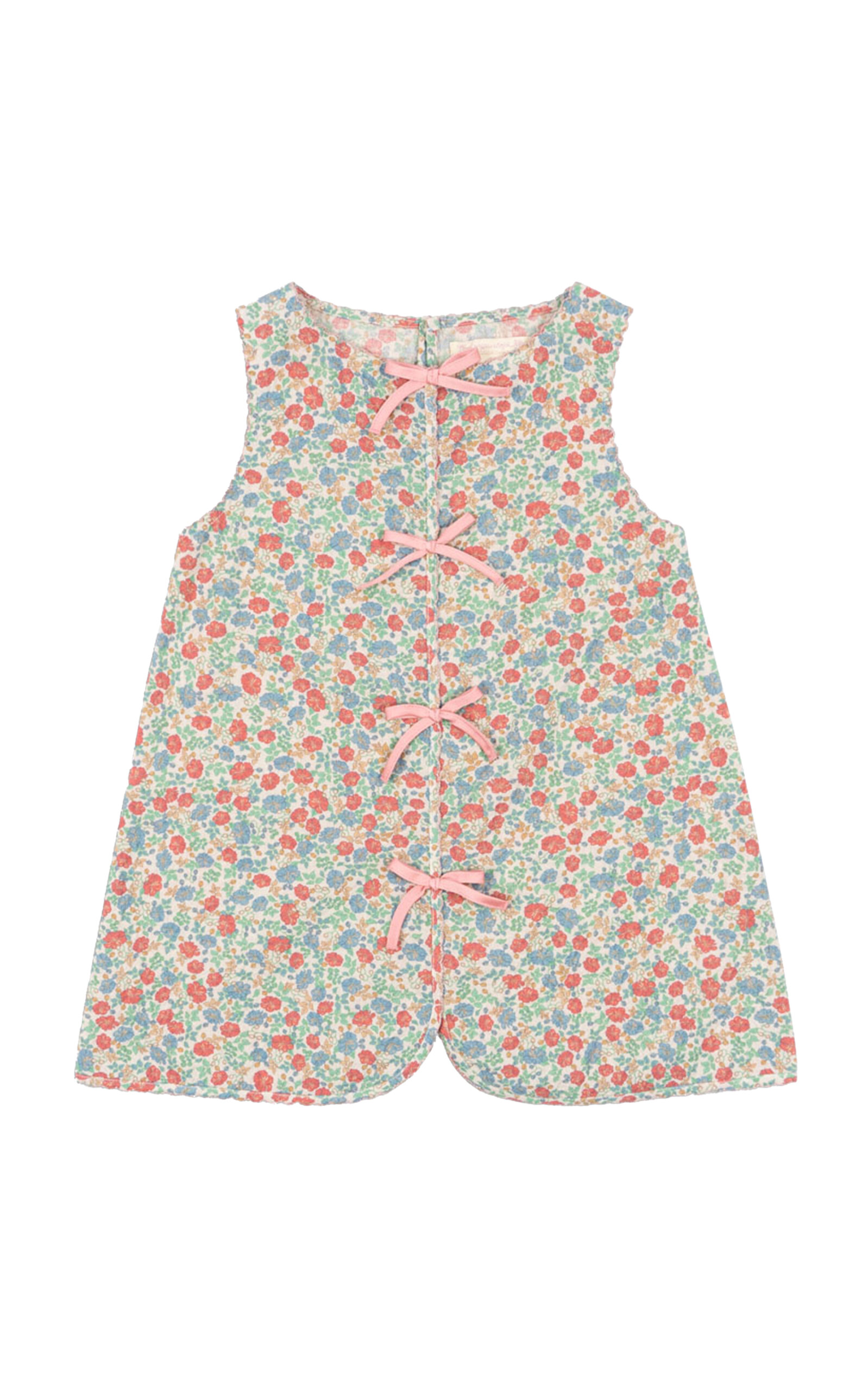 Konges Sløjd Elin Bow-Detailed Organic Cotton Dress