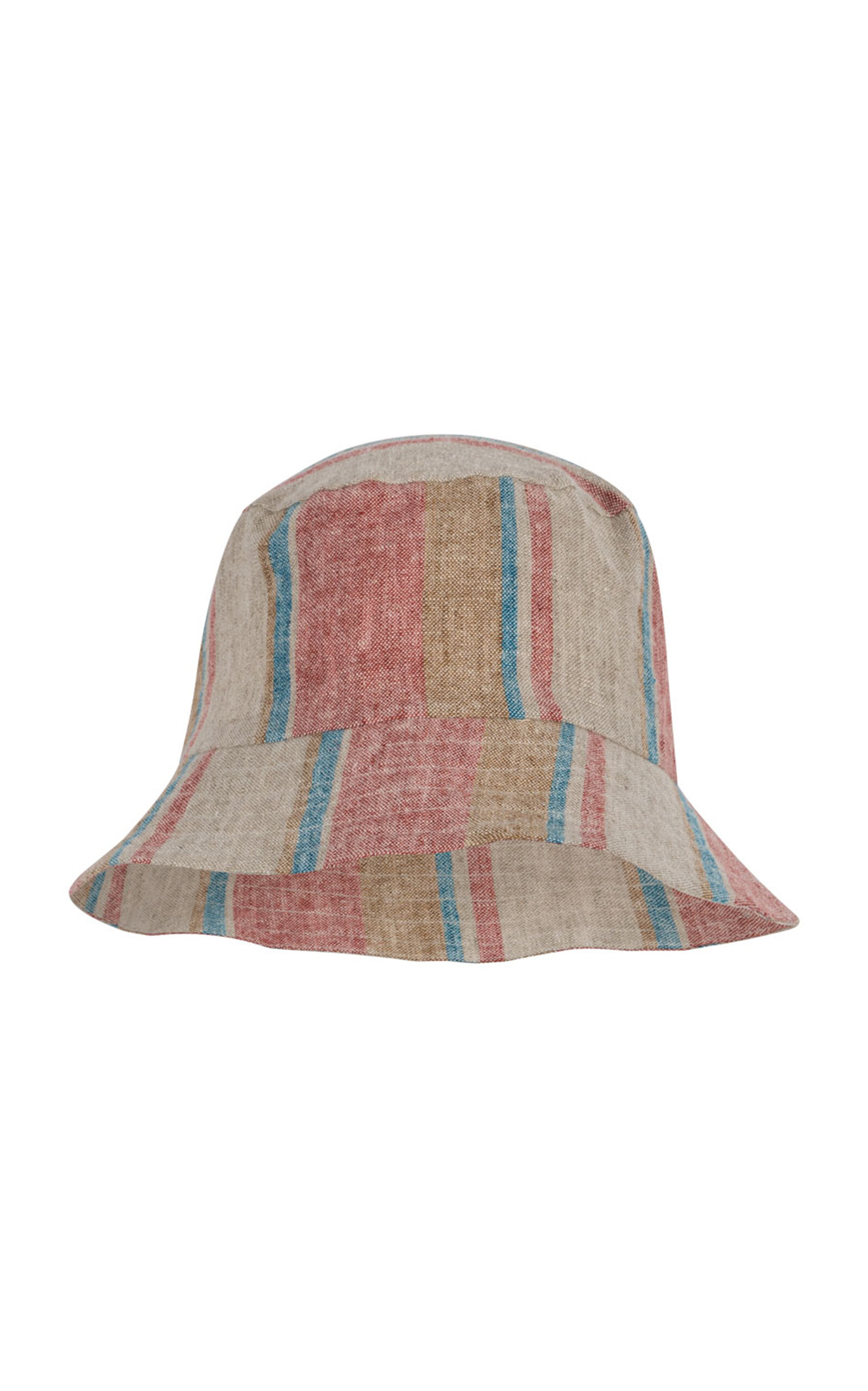 Konges Sløjd Venice Kids'Striped Linen-Blend Bucket Hat