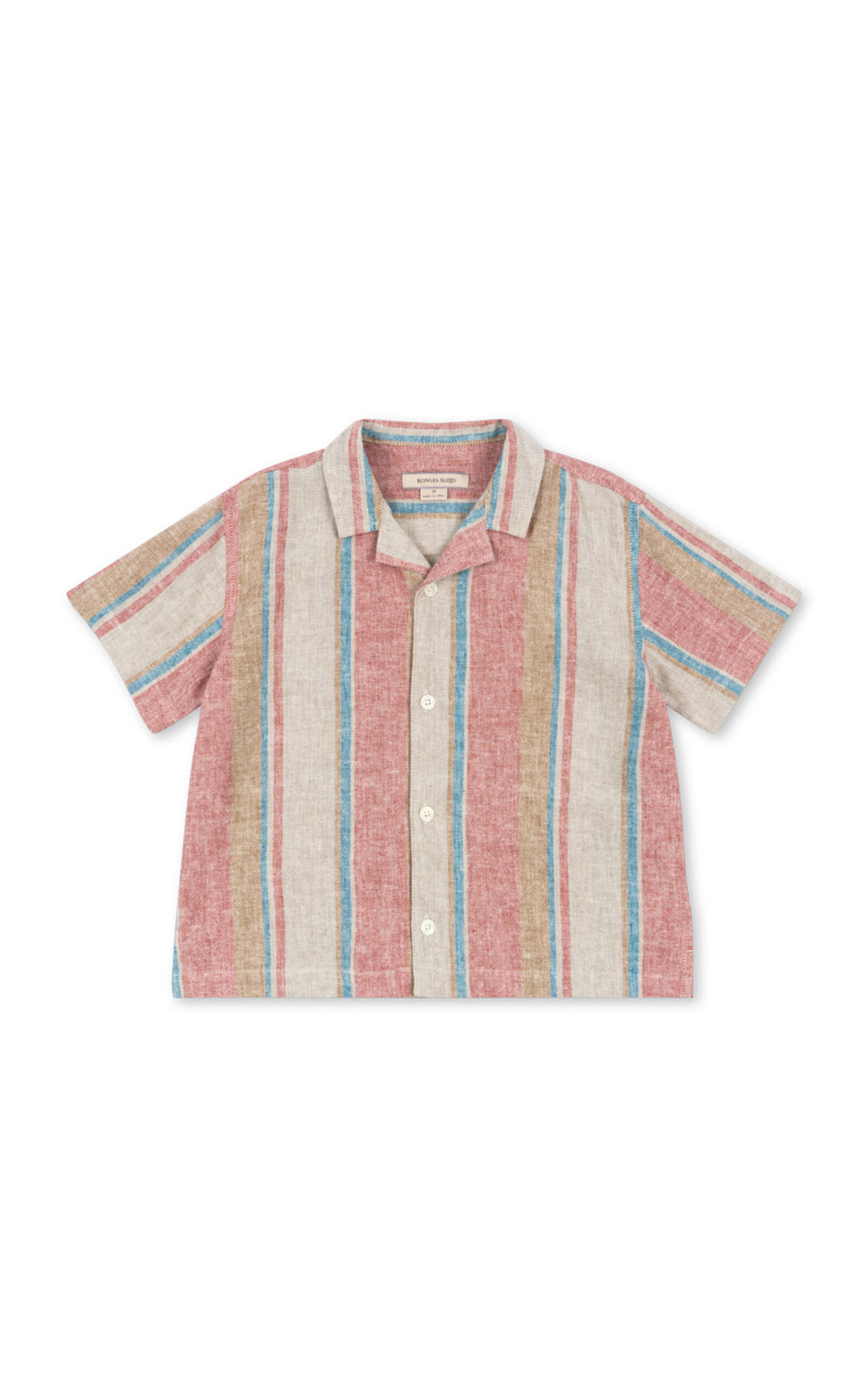 Konges Sløjd Venice Kids'Striped Linen-Blend Shirt