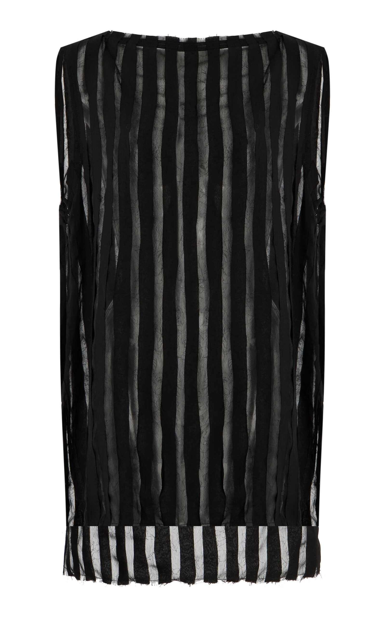 House of Dagmar Striped Sheer Top - Black