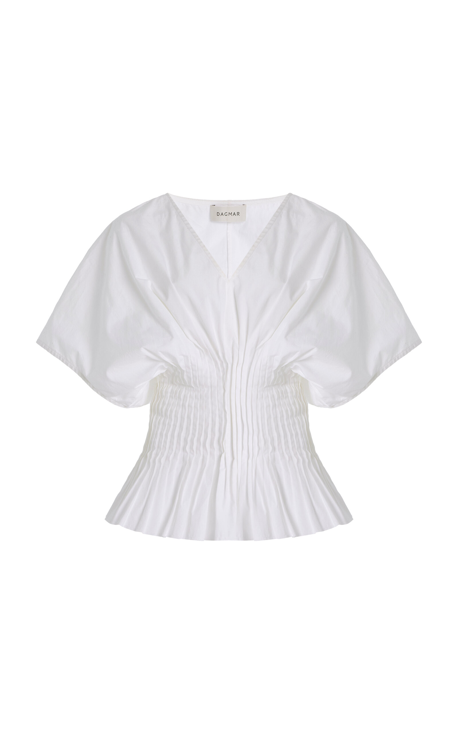 House of Dagmar Cotton Poplin Top - White