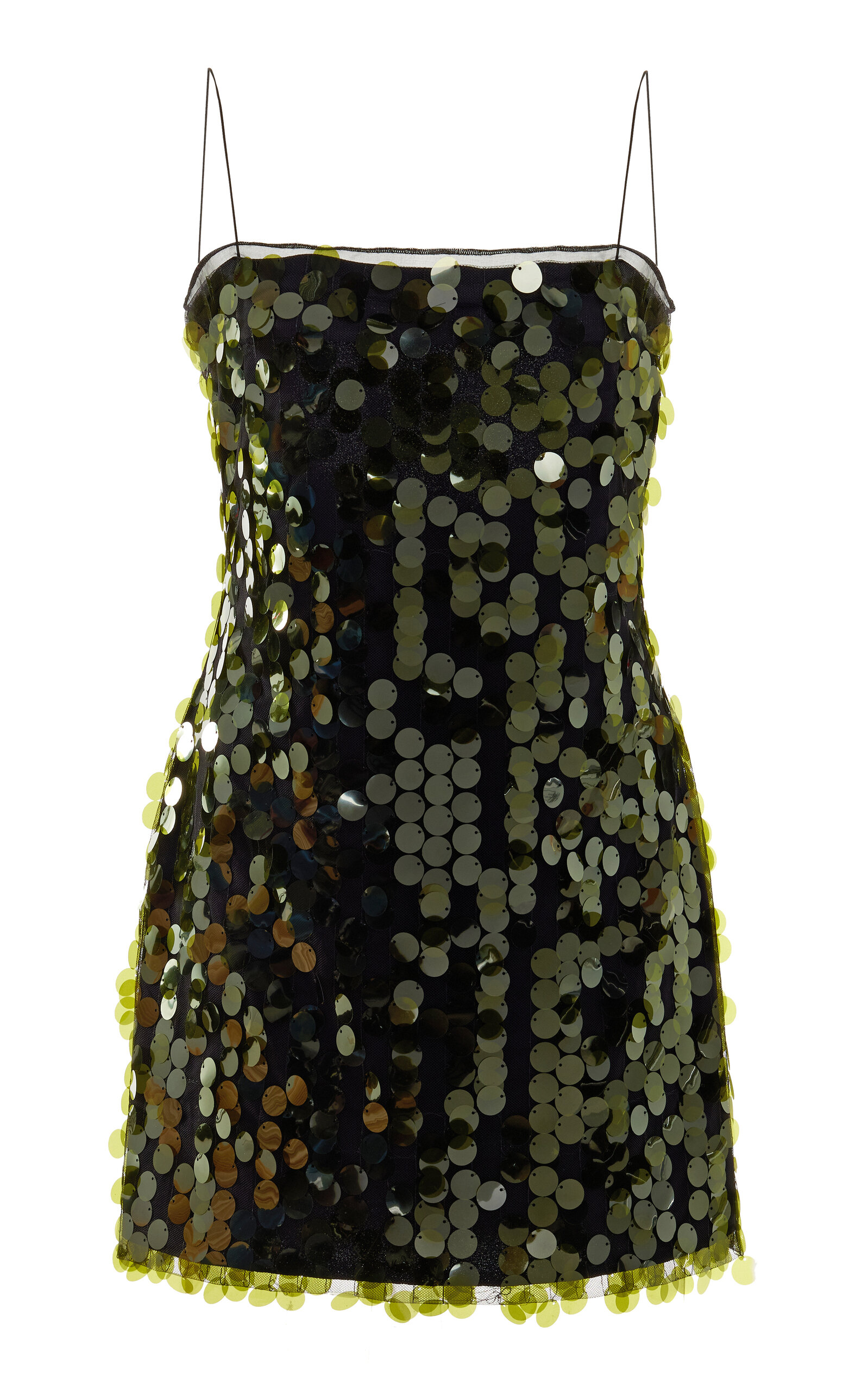 16arlington Fia Sequined Mini Dress In Green