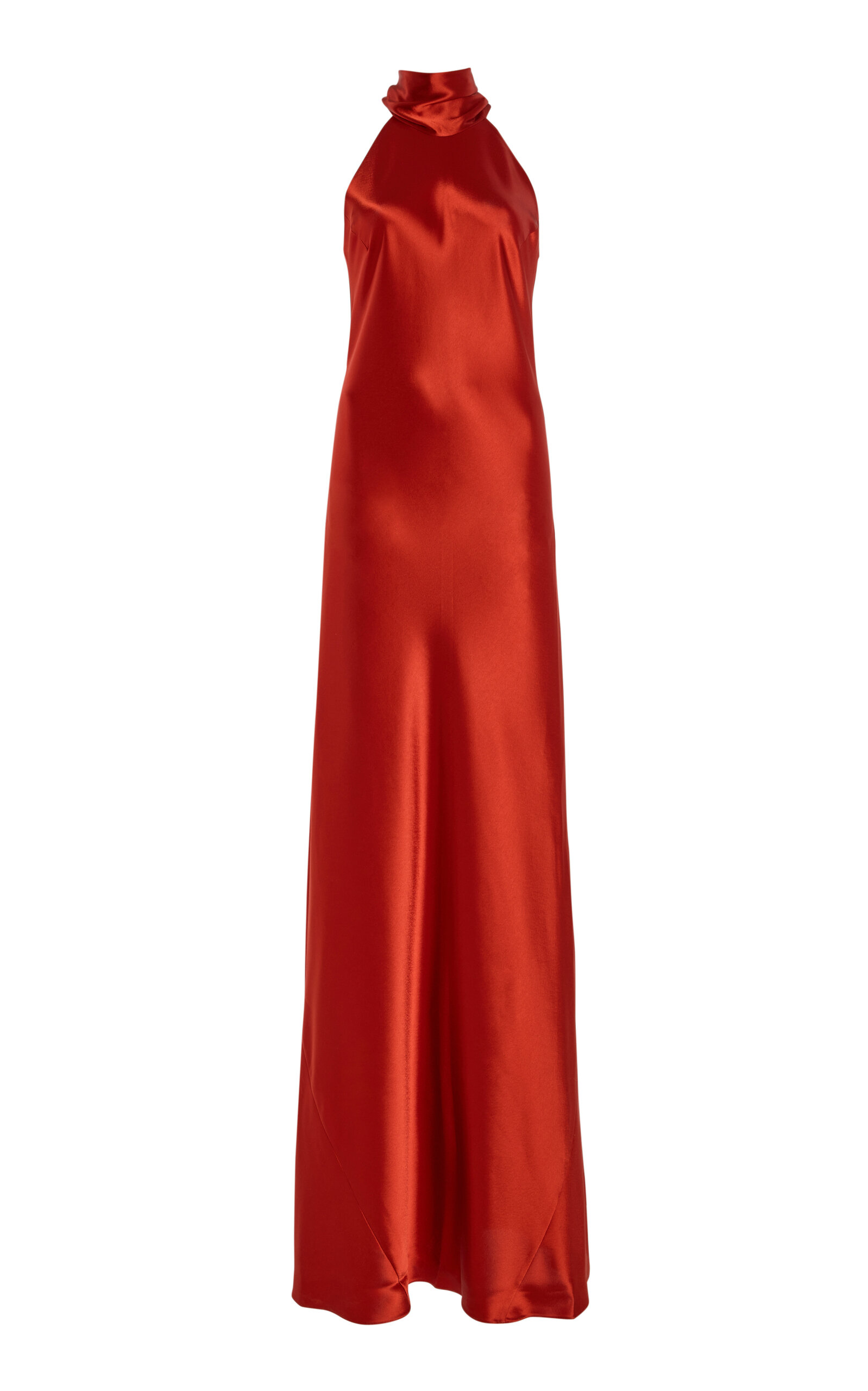 Shop Galvan Sienna Gown In Red
