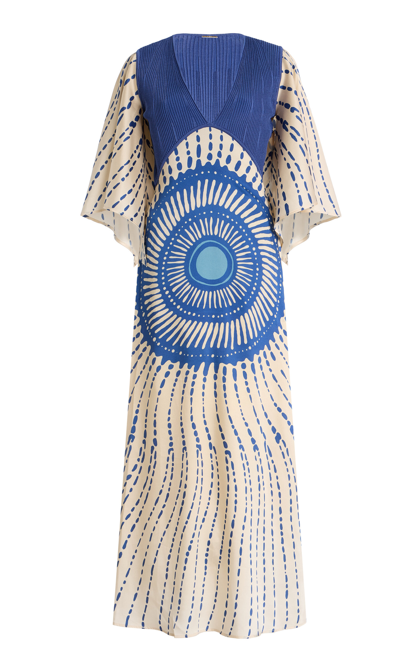 Alexis Matani Printed Satin Maxi Dress