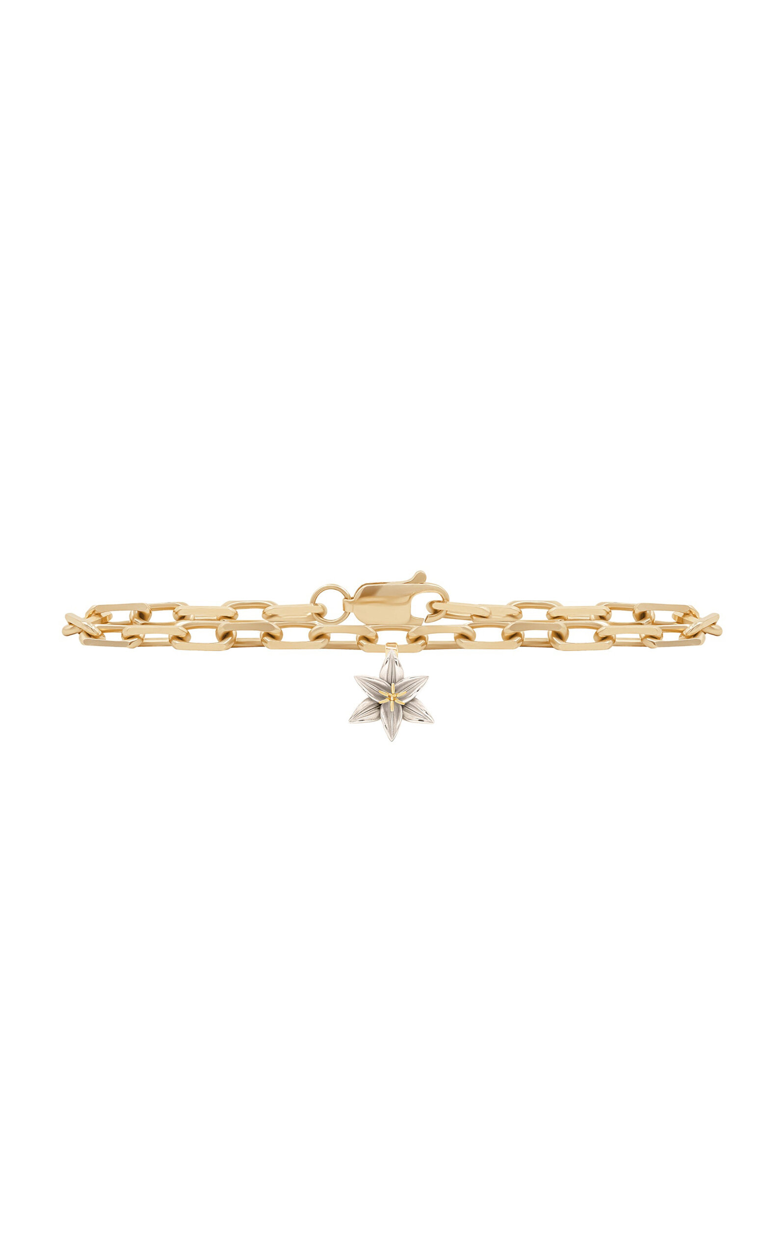 Flora Maxi 14k White Gold Bracelet