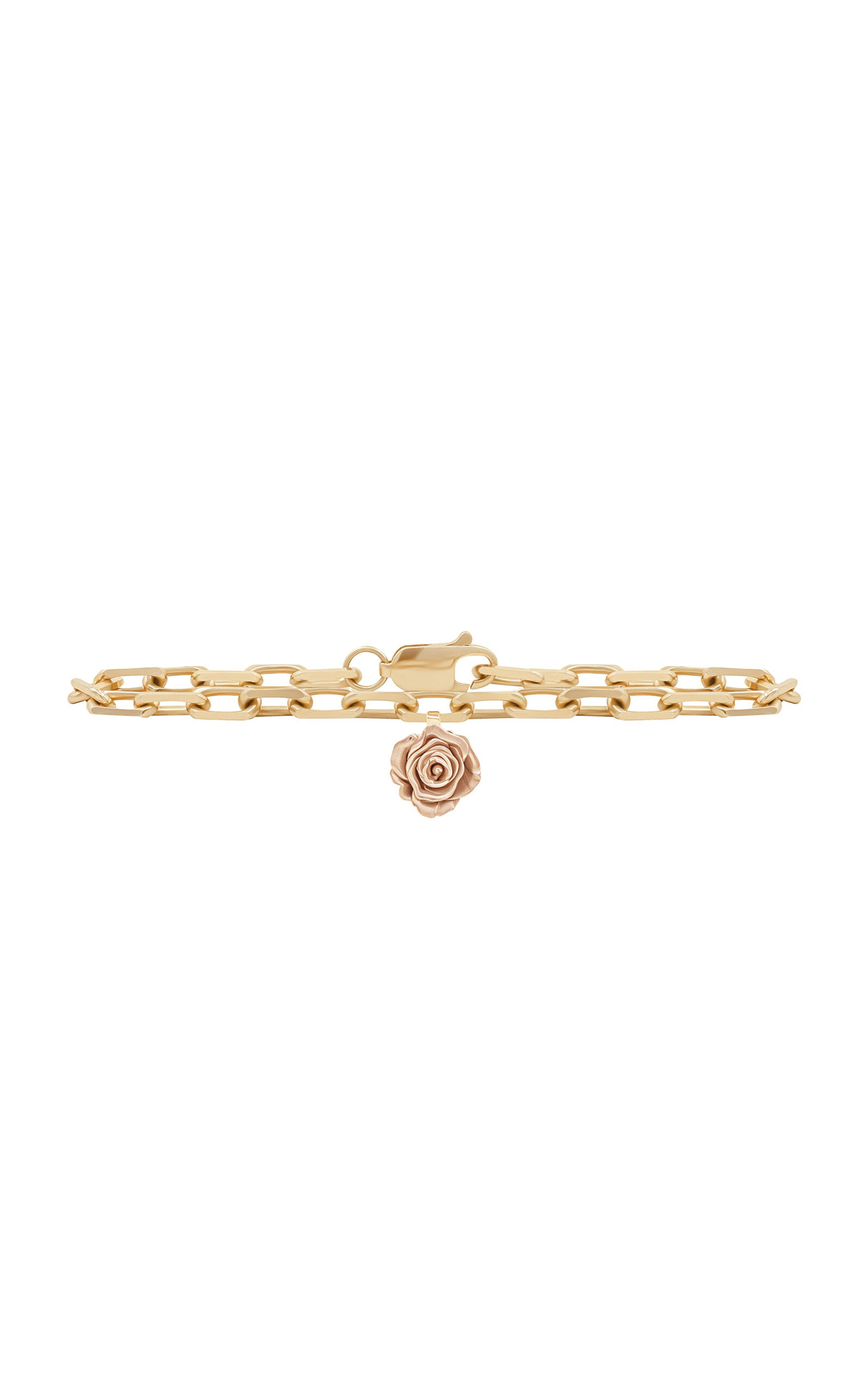 Flora Maxi 14k White Gold Bracelet