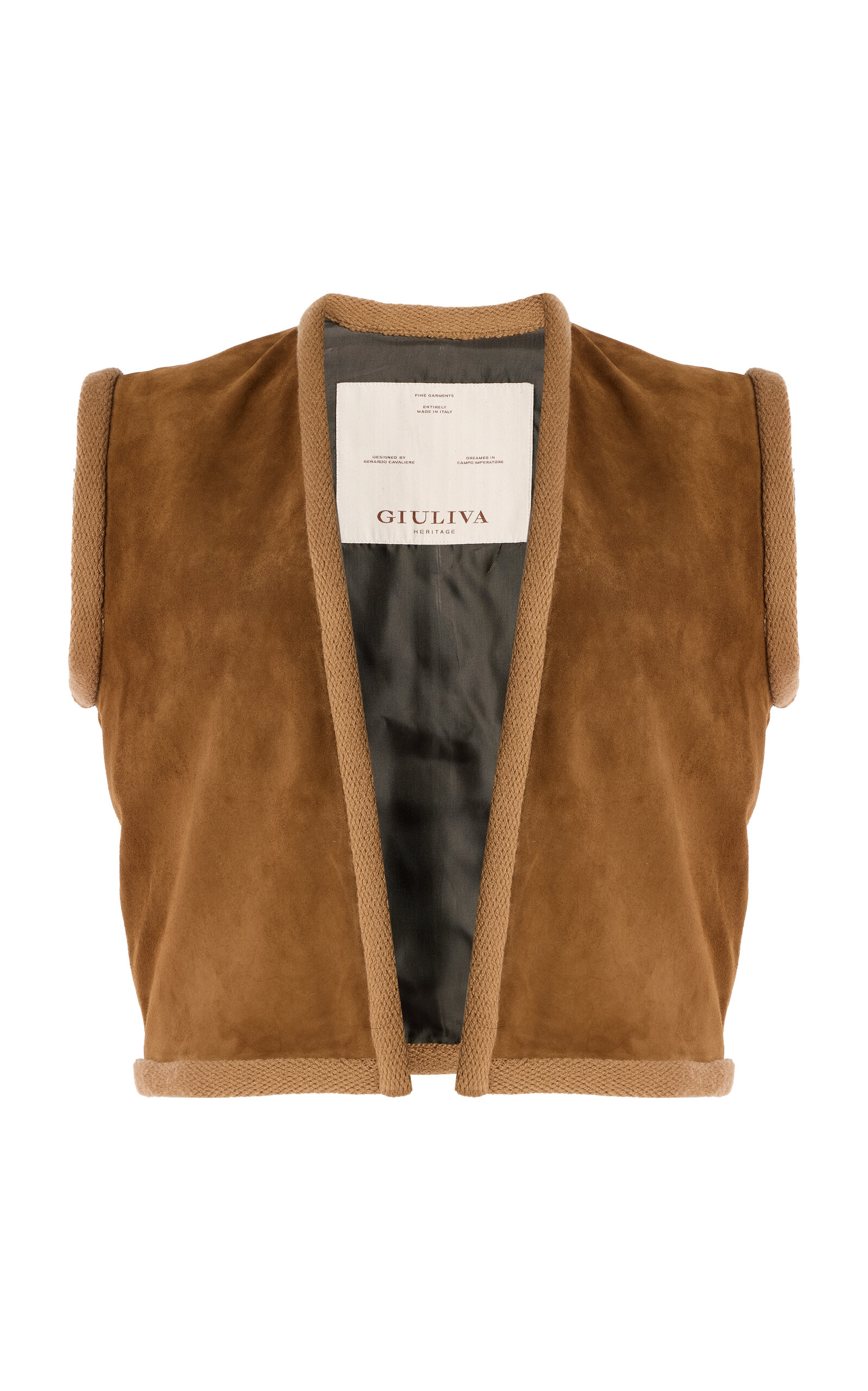 Giuliva Heritage The Lia Suede Vest - Women's Clothing