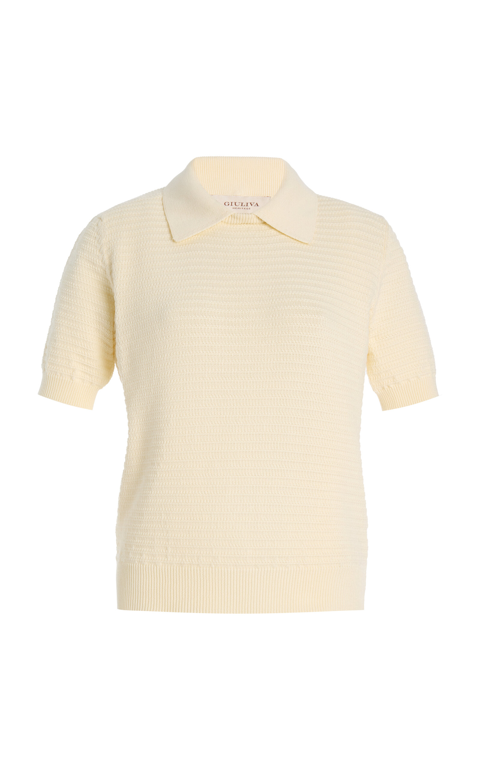Giuliva Heritage The Siena Cotton Knit Polo Top - Women's Clothing