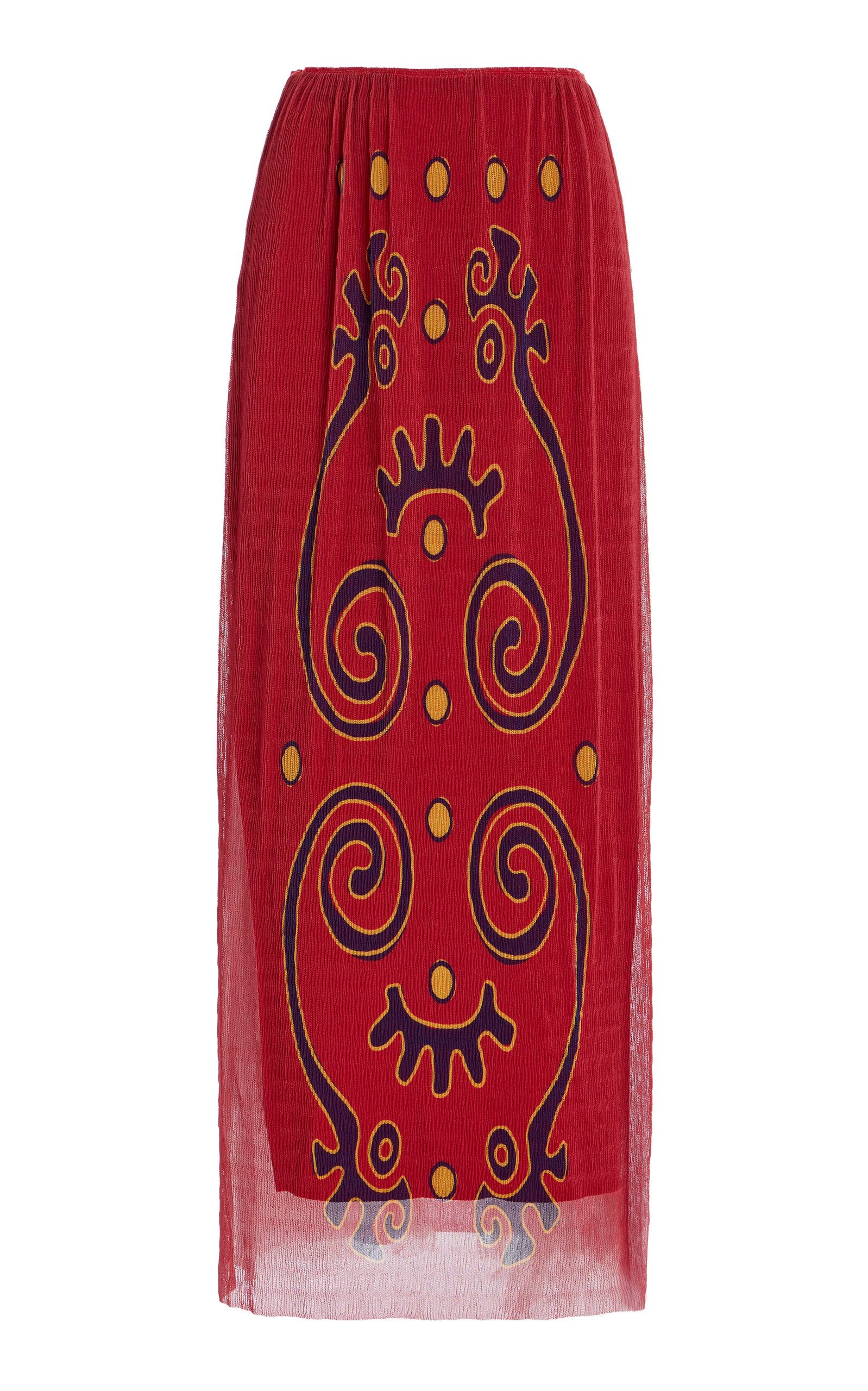 Cala de la Cruz Vela Skirt - Red