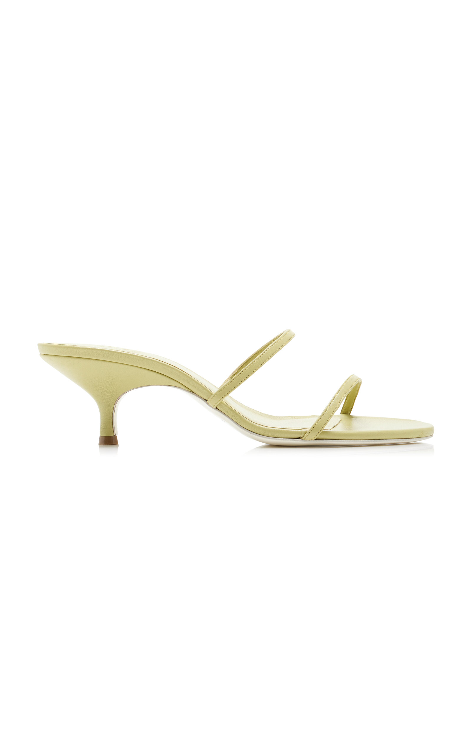 Shop Gia Borghini Grace Leather Sandals In Green