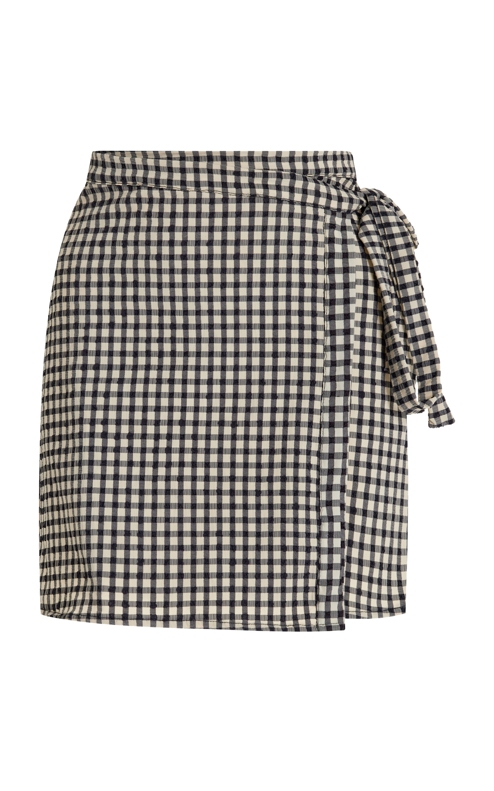 JUILLET SWIMWEAR Exclusive Gingham Wrap Skirt