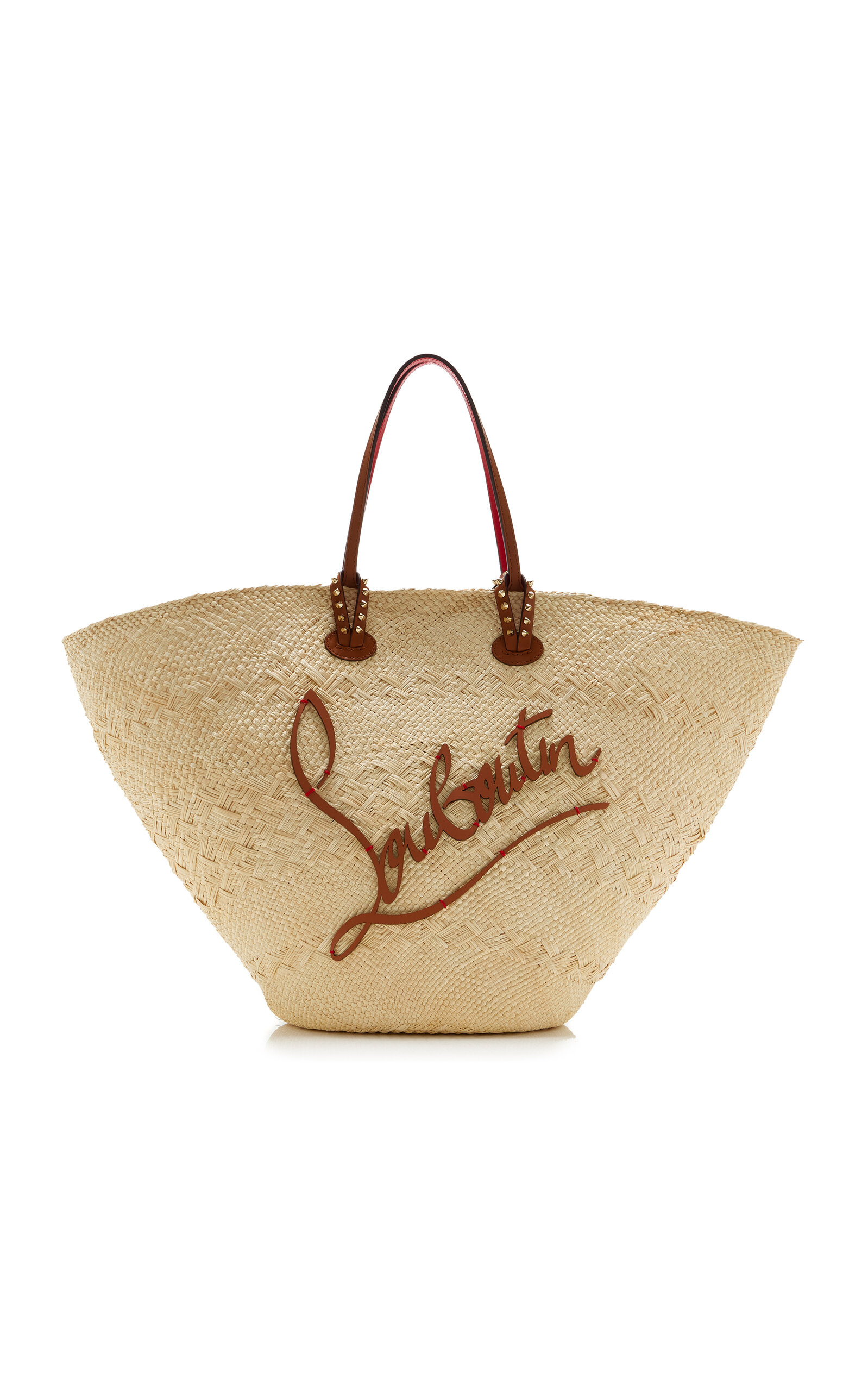 Christian Louboutin Cabata Large Raffia Basket Bag