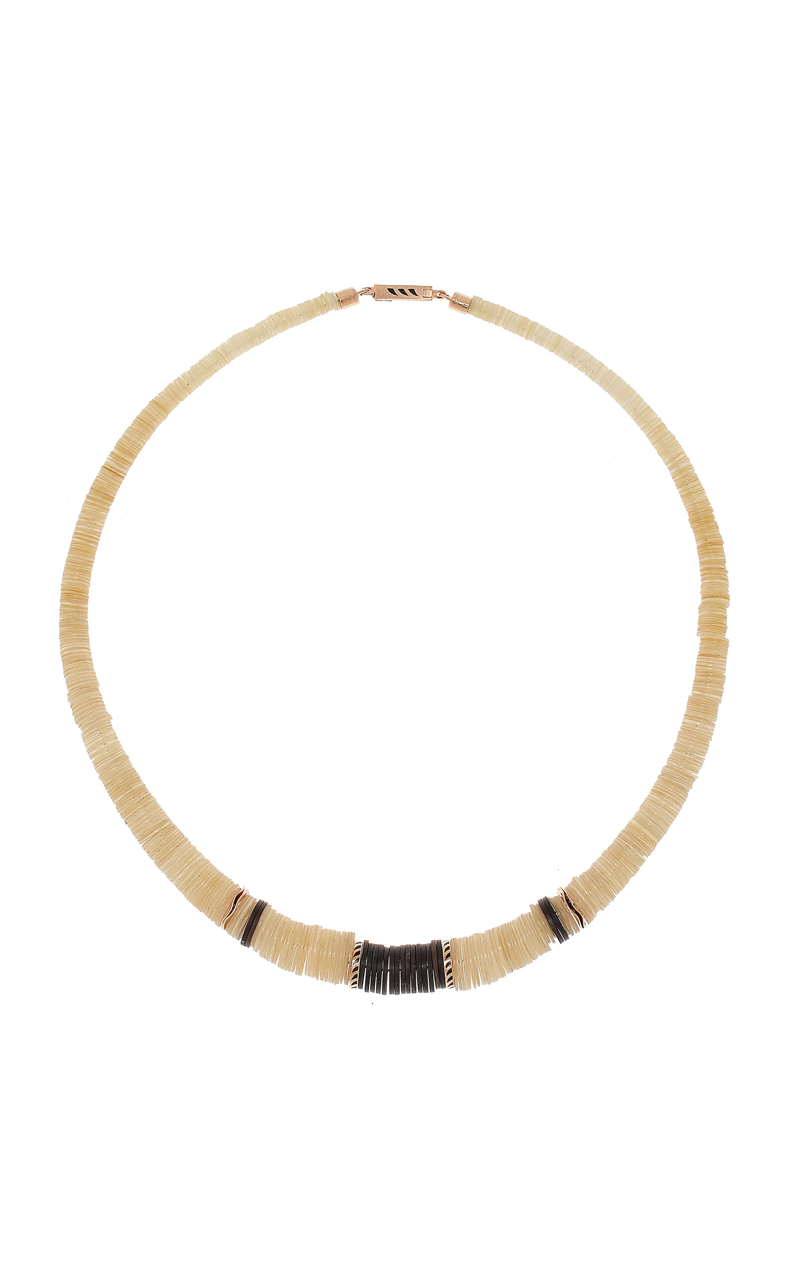 14K Gold Mother of Pearl Puka Shell Necklace
