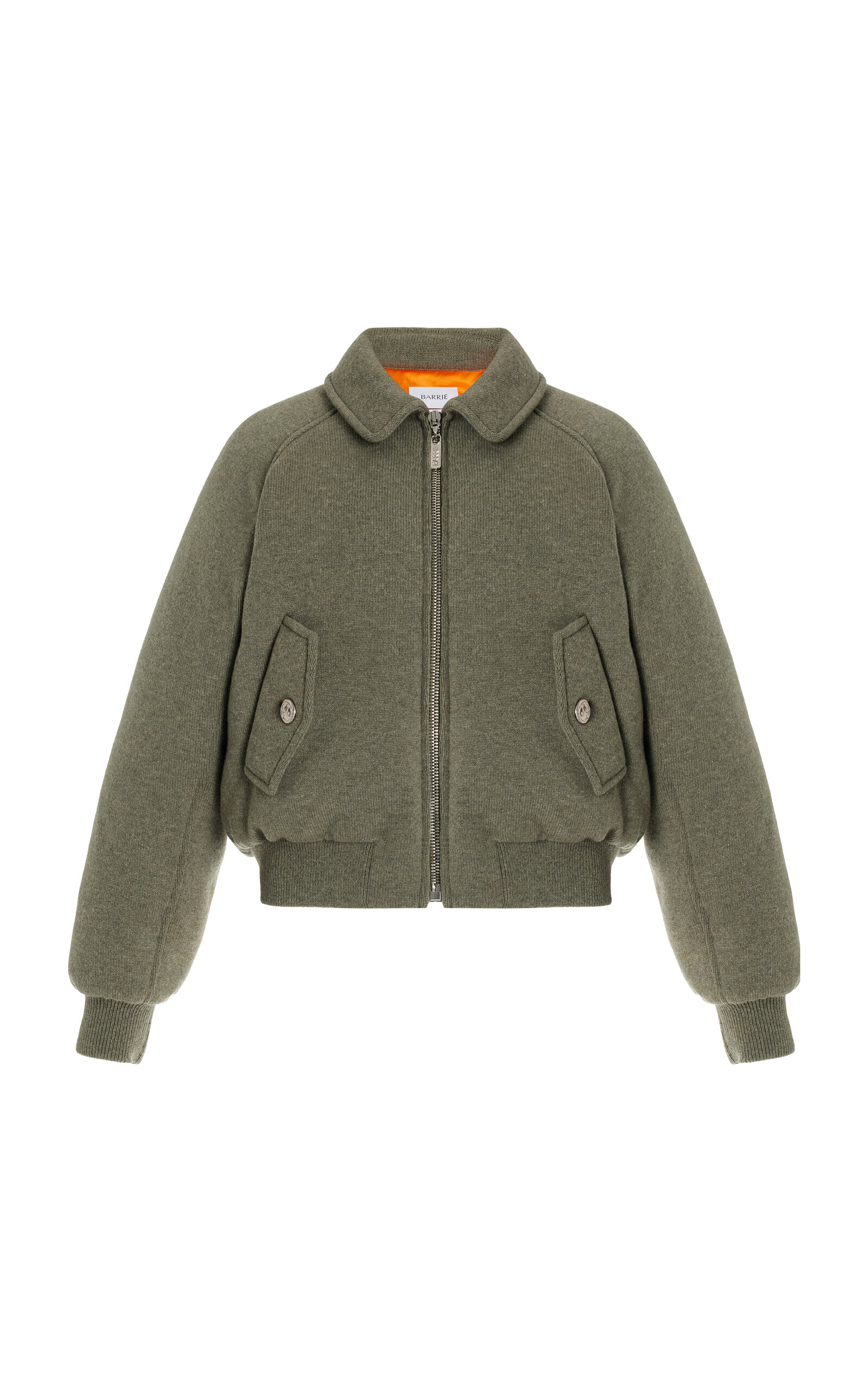 Barrie Cashmere-Wool Puffer Bomber Jacket