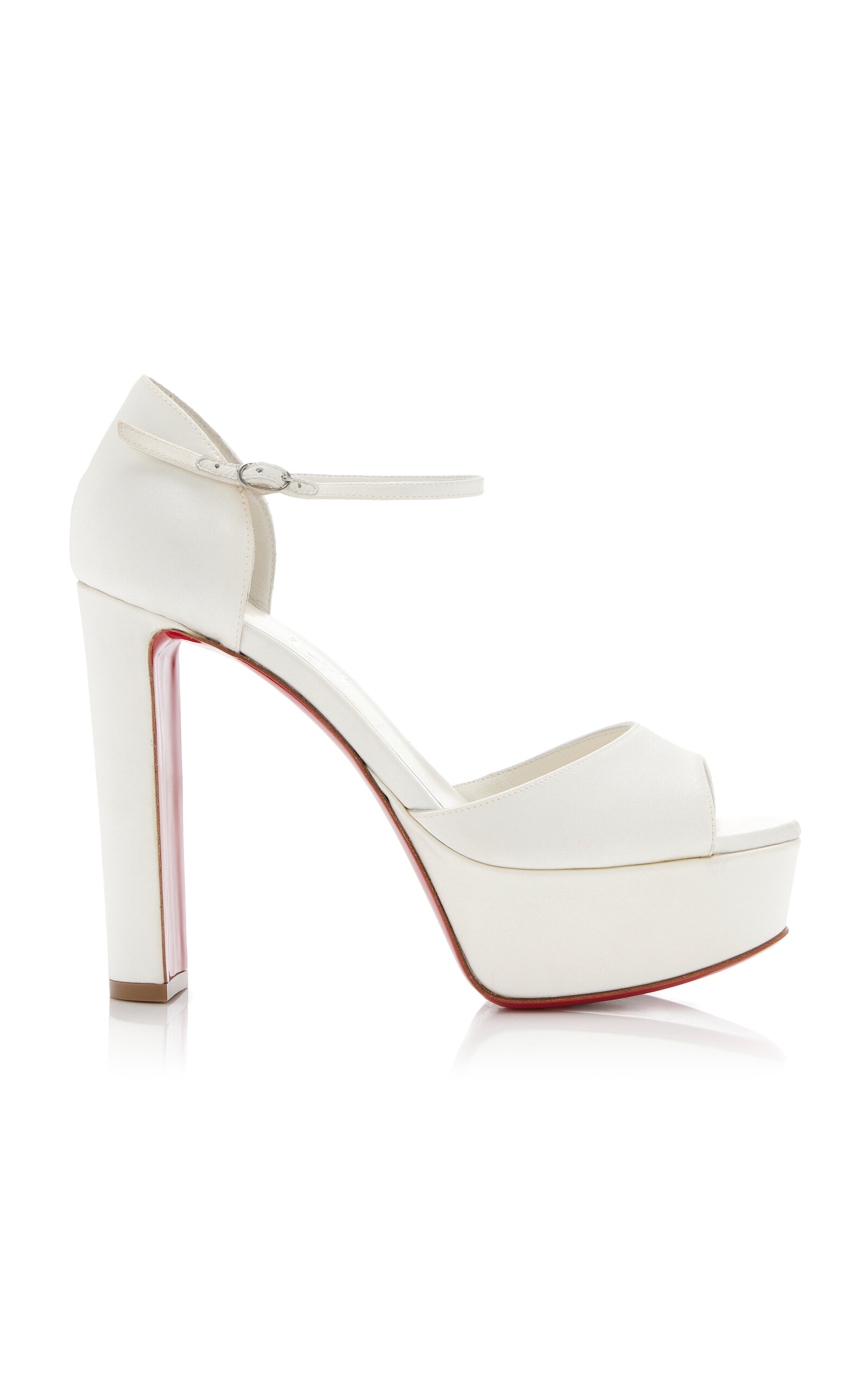 Christian Louboutin Sandaloo 130mm Crepe-Satin Platform Sandals
