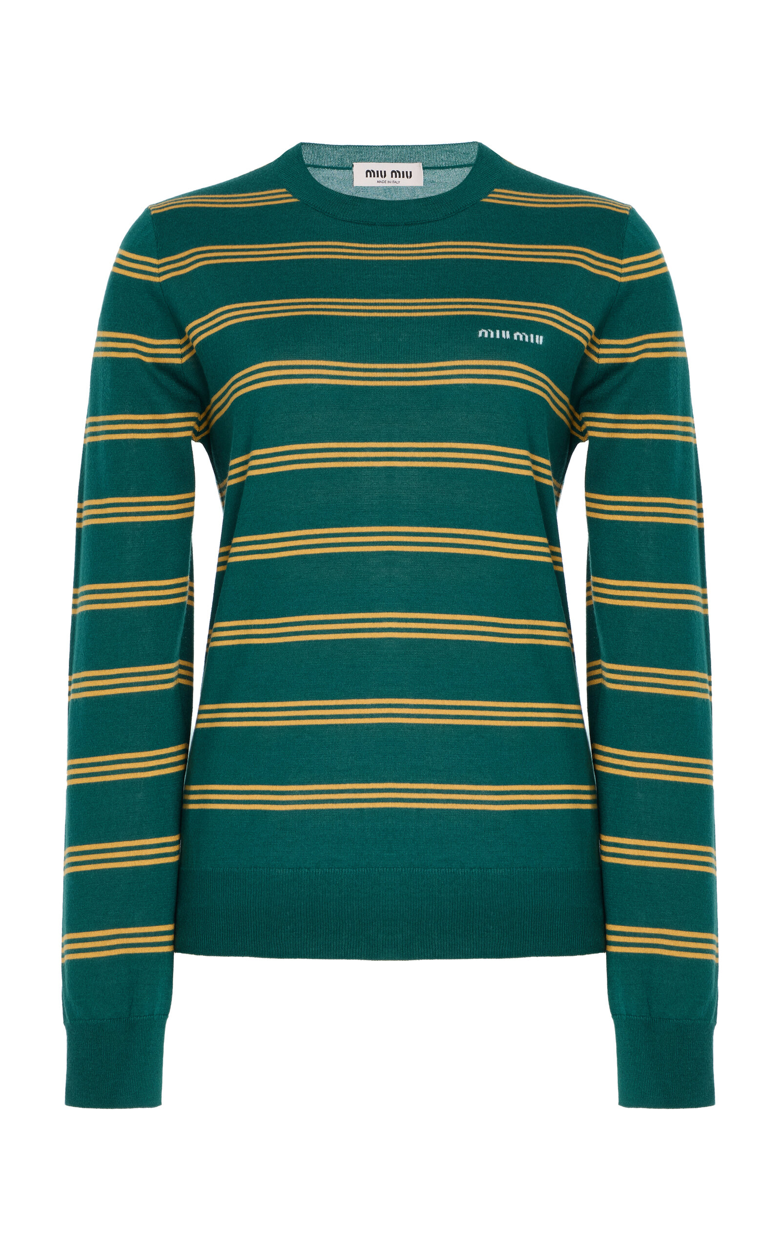 Striped Cashmere-Silk T-Shirt