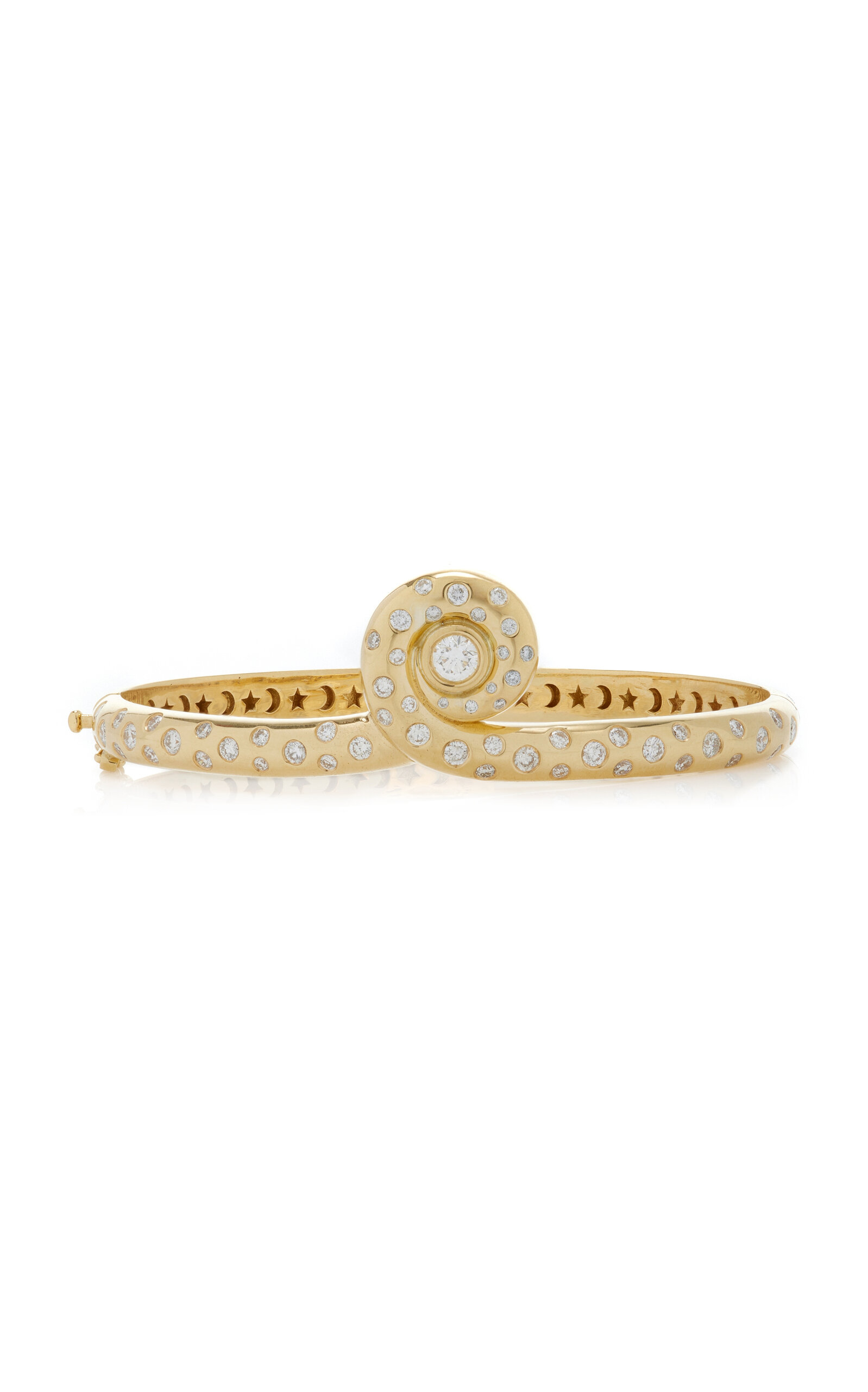 Future Fortune Galactic 18K Yellow Gold Diamond Bracelet - Gold - 16CM - Moda Operandi