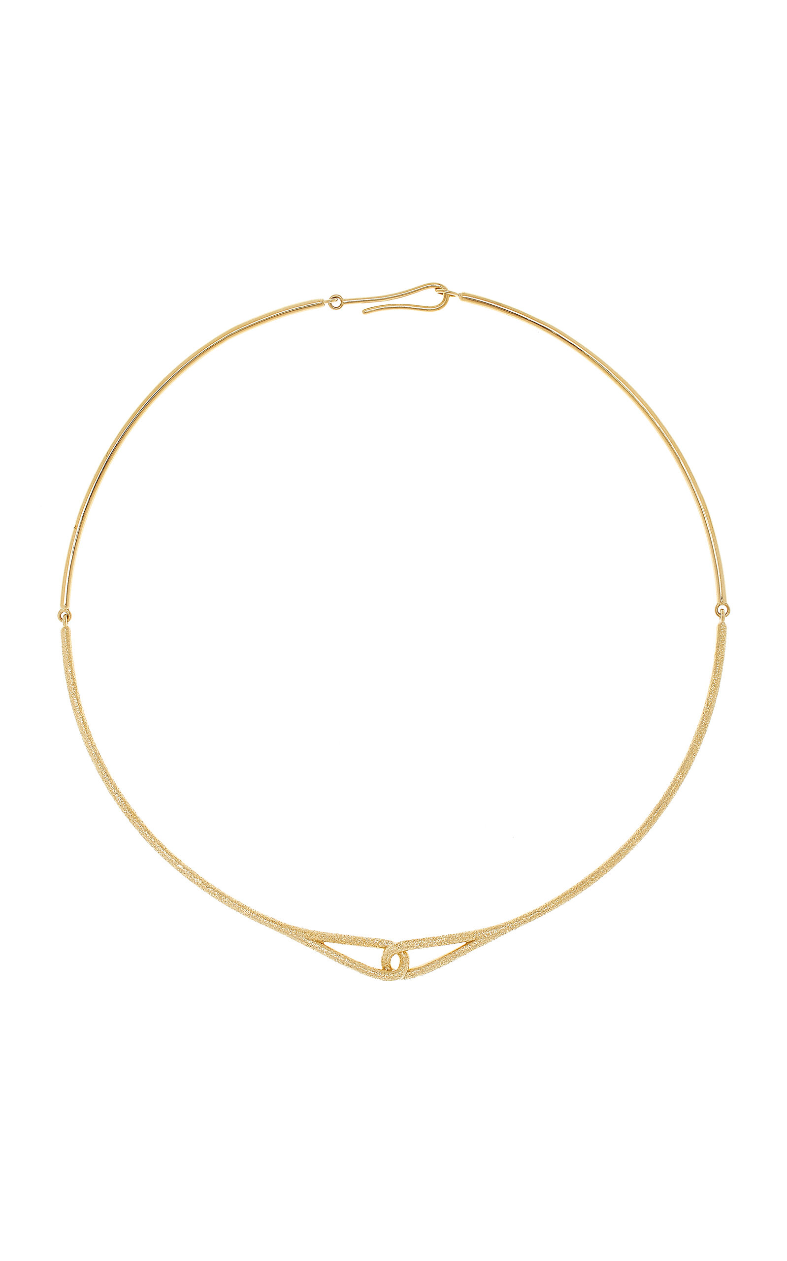 Future Fortune Mini Knot 18K Yellow Gold Necklace - Gold - OS - Moda Operandi - Women's Jewelry And Watches
