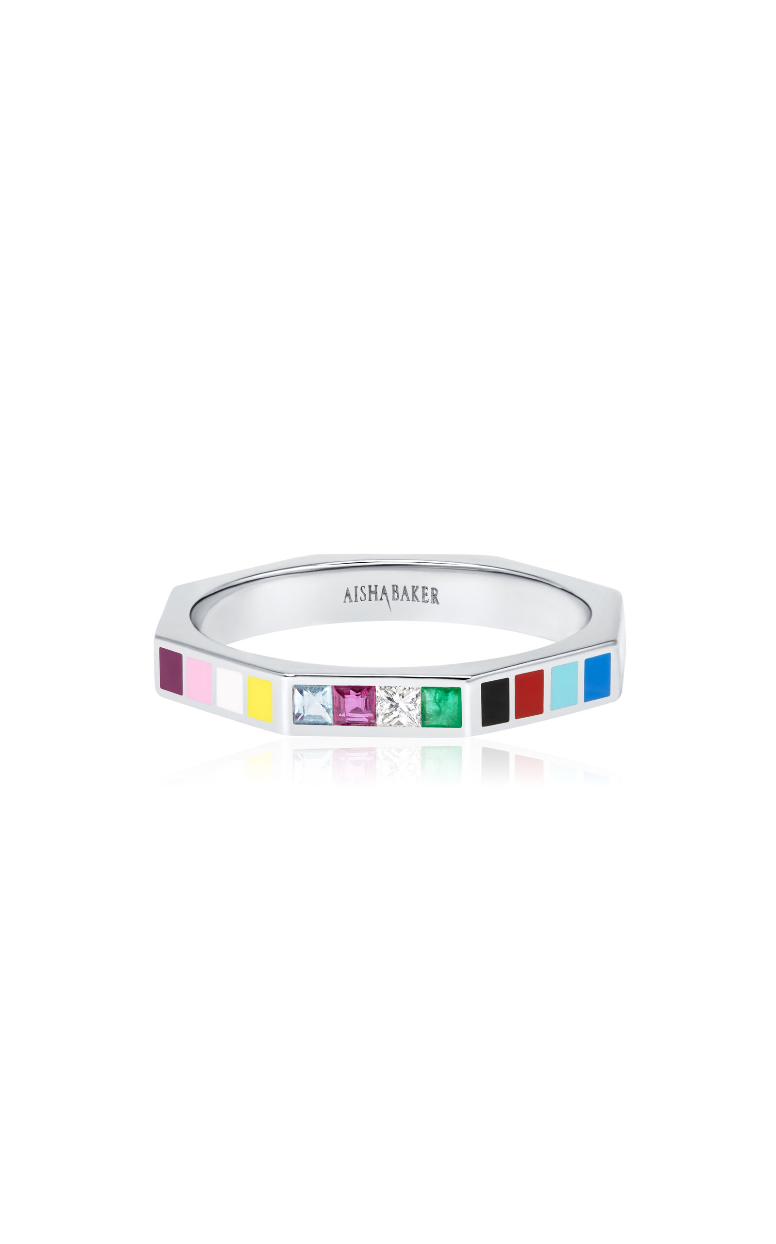 Celebration 18K White Gold Multi-Stone Ring