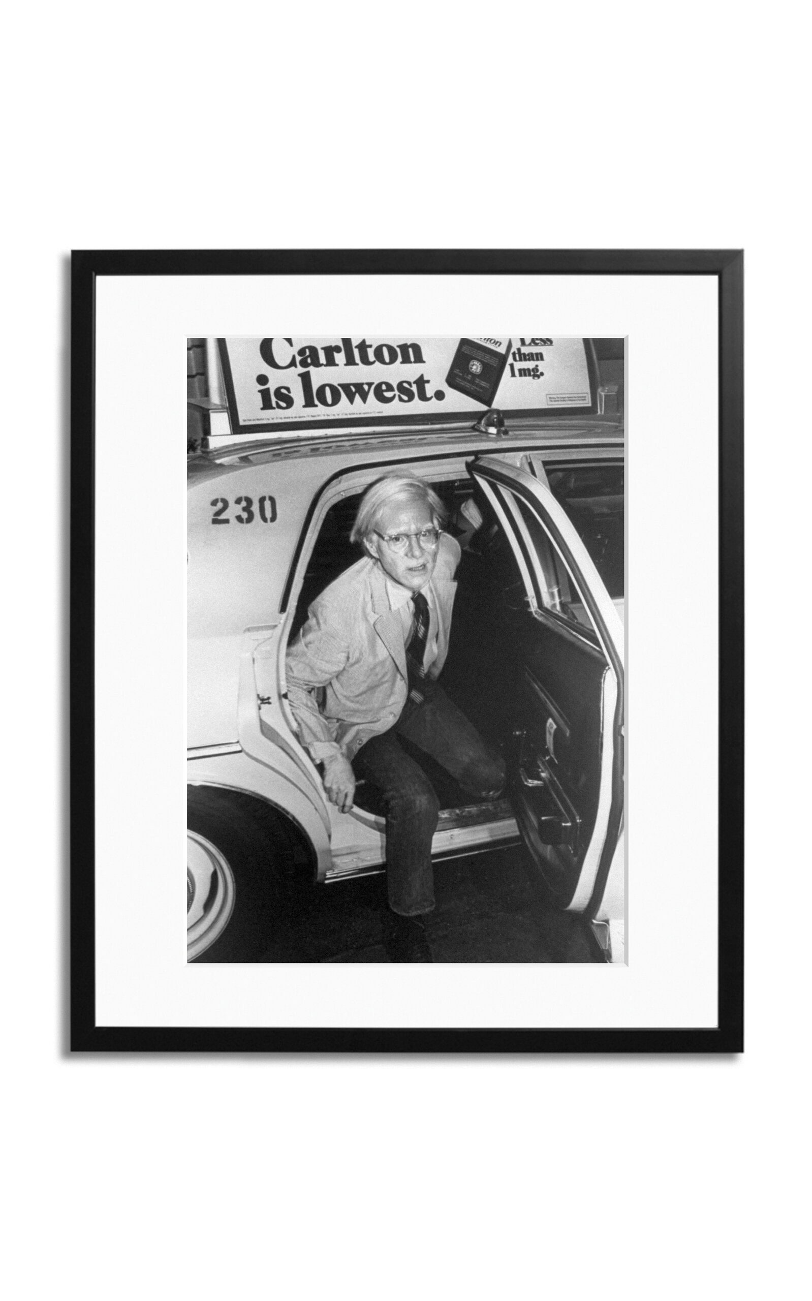 Sonic Editions Warhol NY Cab Photography Print - Black