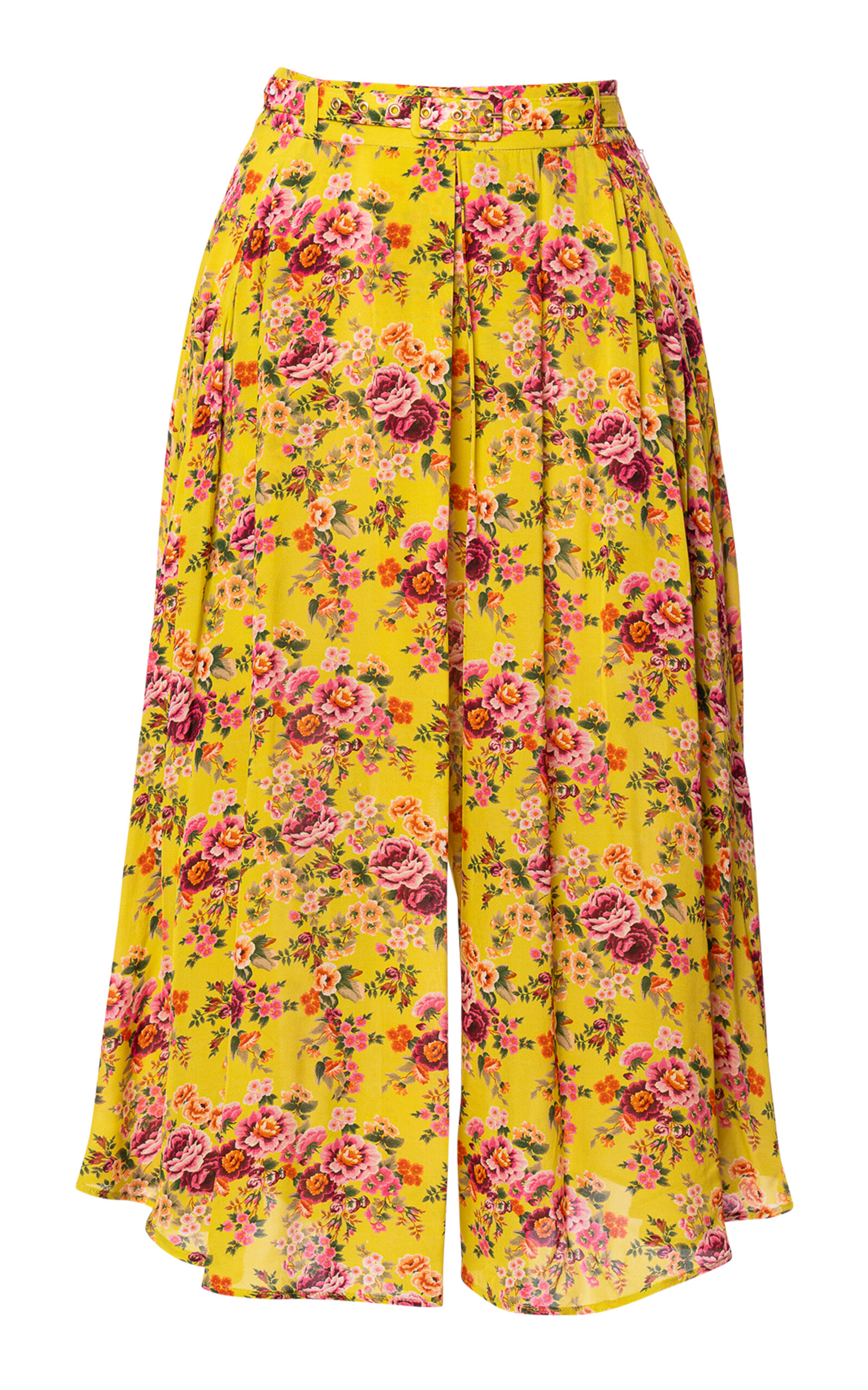 Lena Hoschek Walking On Sunshine Cropped Wide-Leg Pants