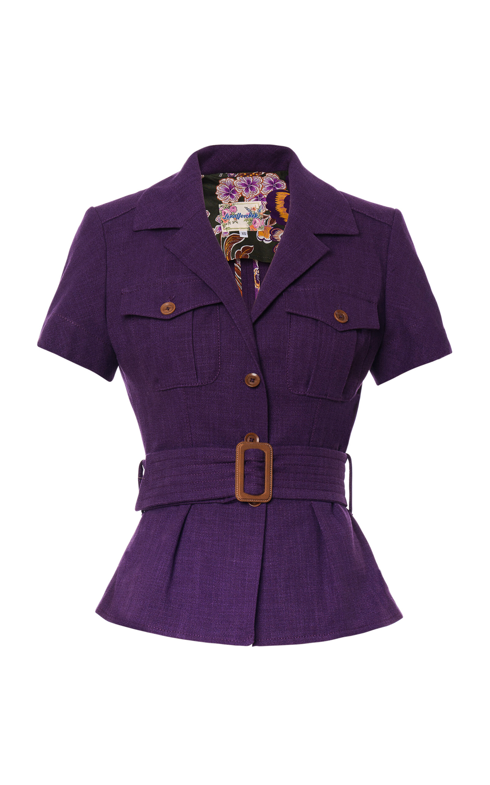 Alice Tie-Detailed Cotton-Blend Jacket