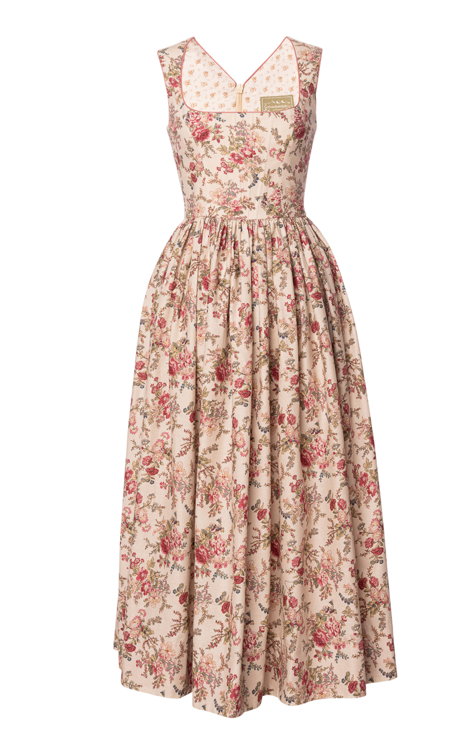Lena Hoschek Elouise Cotton Midi Apron Dress