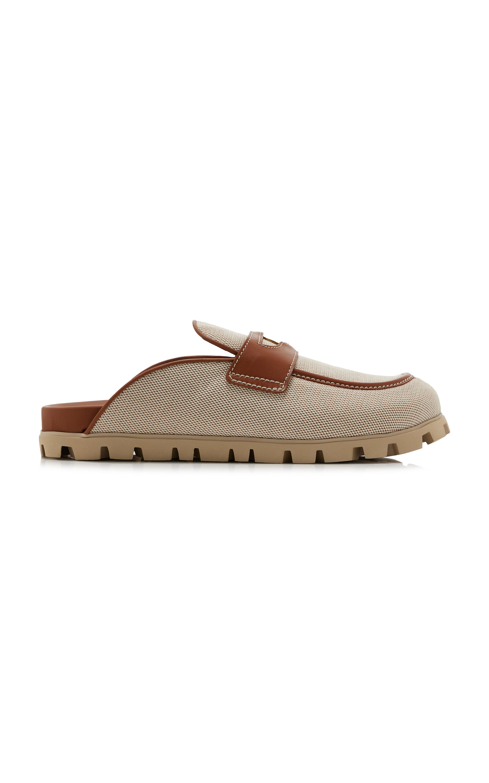 Canvas Loafer Mules