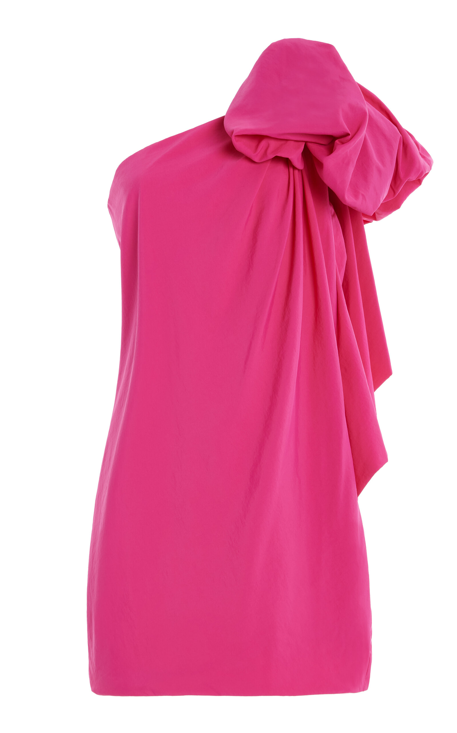 DELPHINE COREY ASYMMETRIC TAFFETA MINI DRESS 