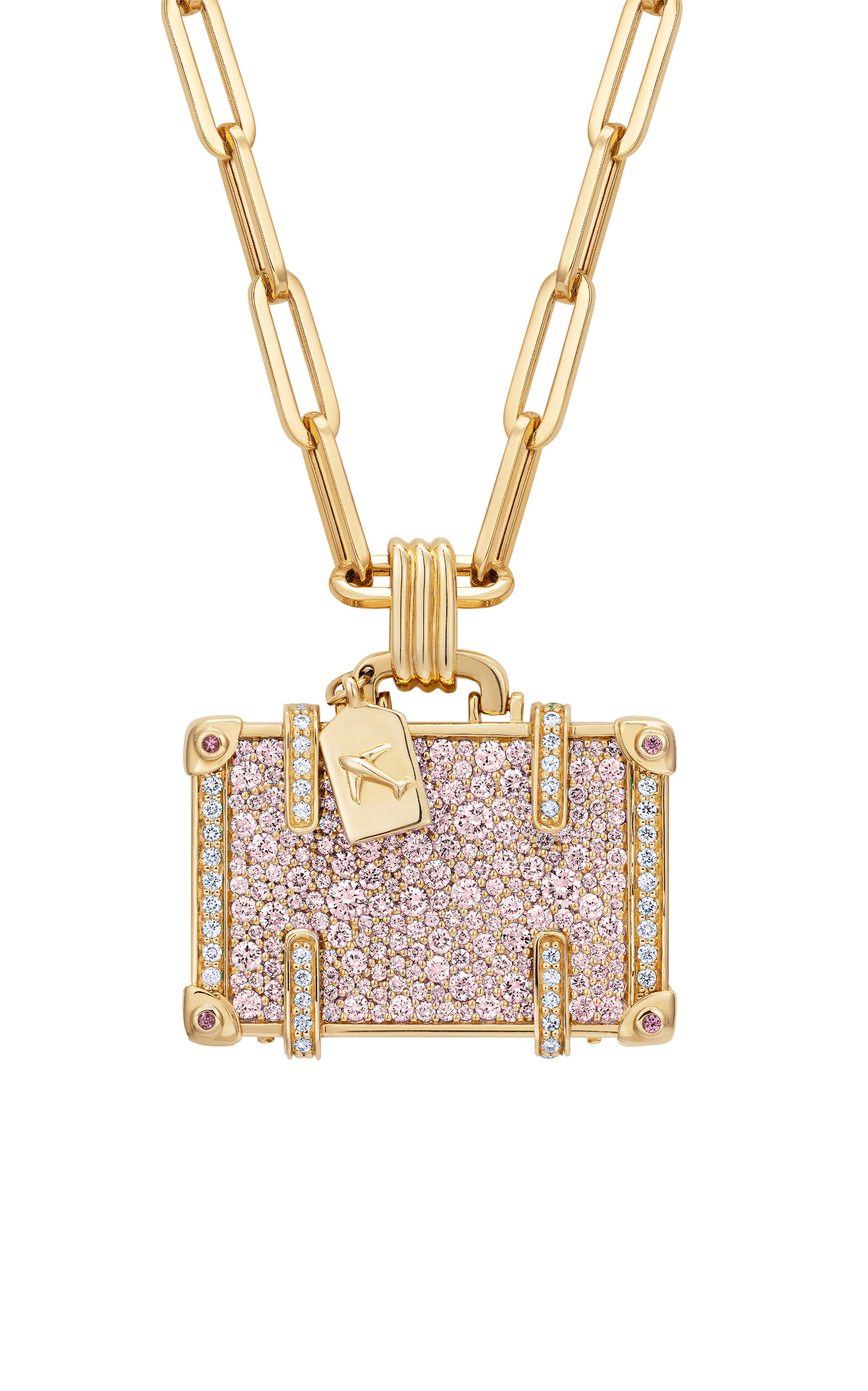 14k Yellow Gold 'Grand Tour' Large Suitcase