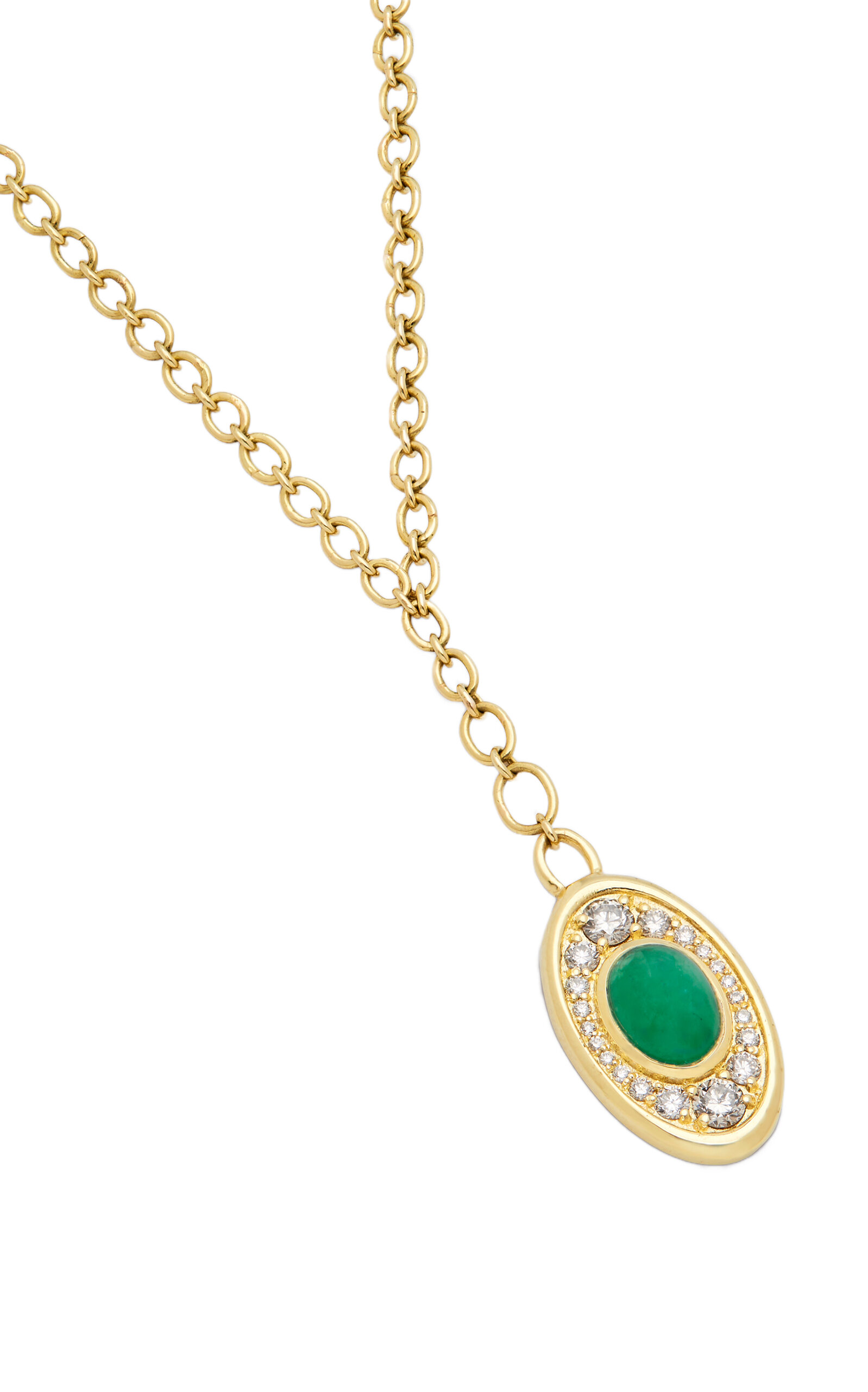 Amrapali Navratna 18K Yellow Gold Emerald Necklace - Green - OS - Moda Operandi