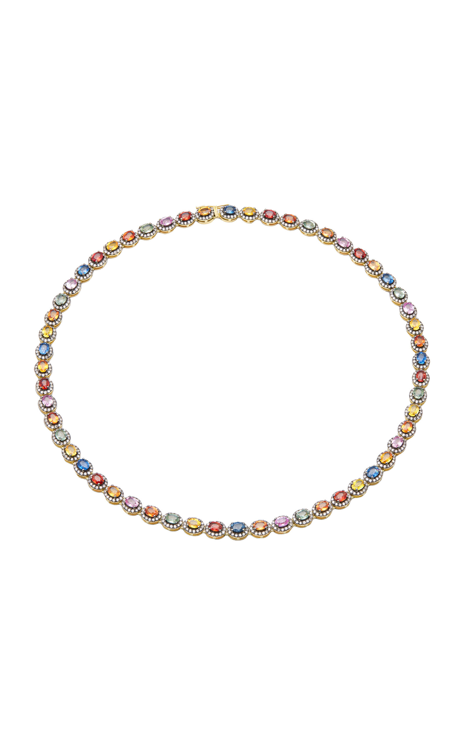 Amrapali Mini Rajasthan 18K Yellow Gold Sapphire Necklace - Multi - OS - Moda Operandi