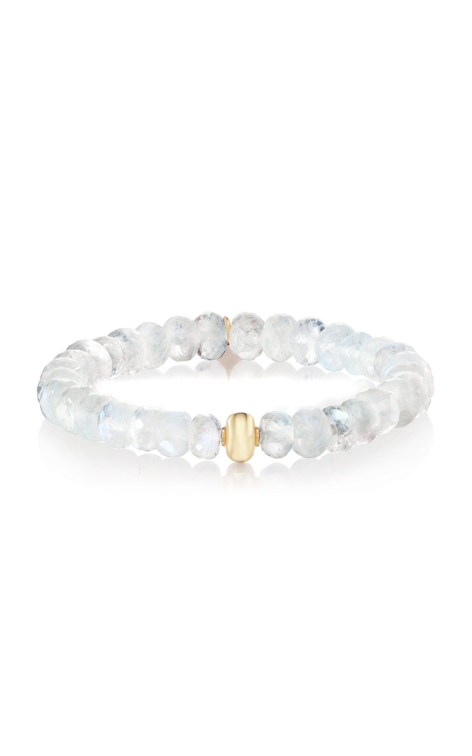 14K Yellow Gold Moonstone Bracelet