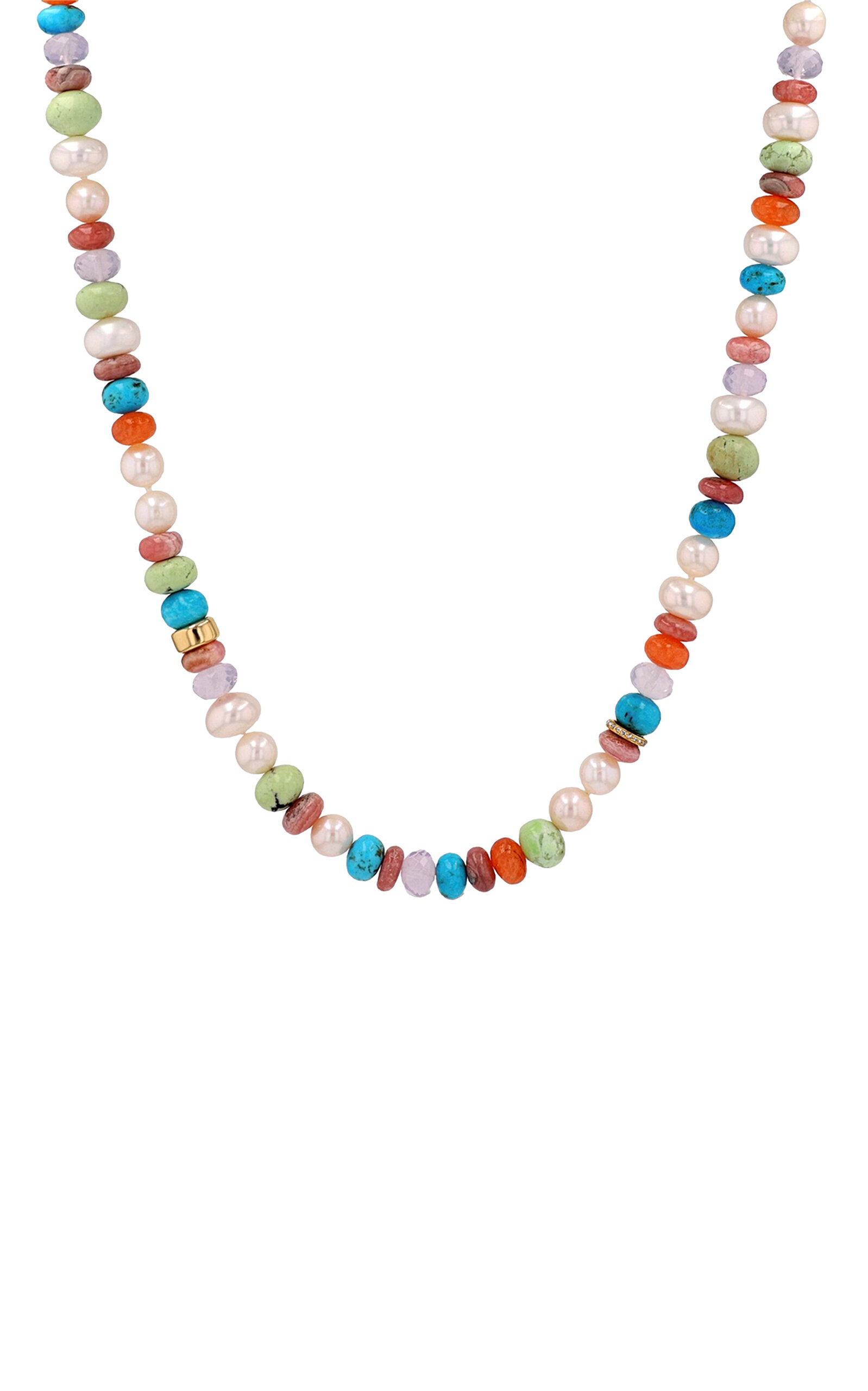 California Days 14K Yellow Gold Beaded Necklace