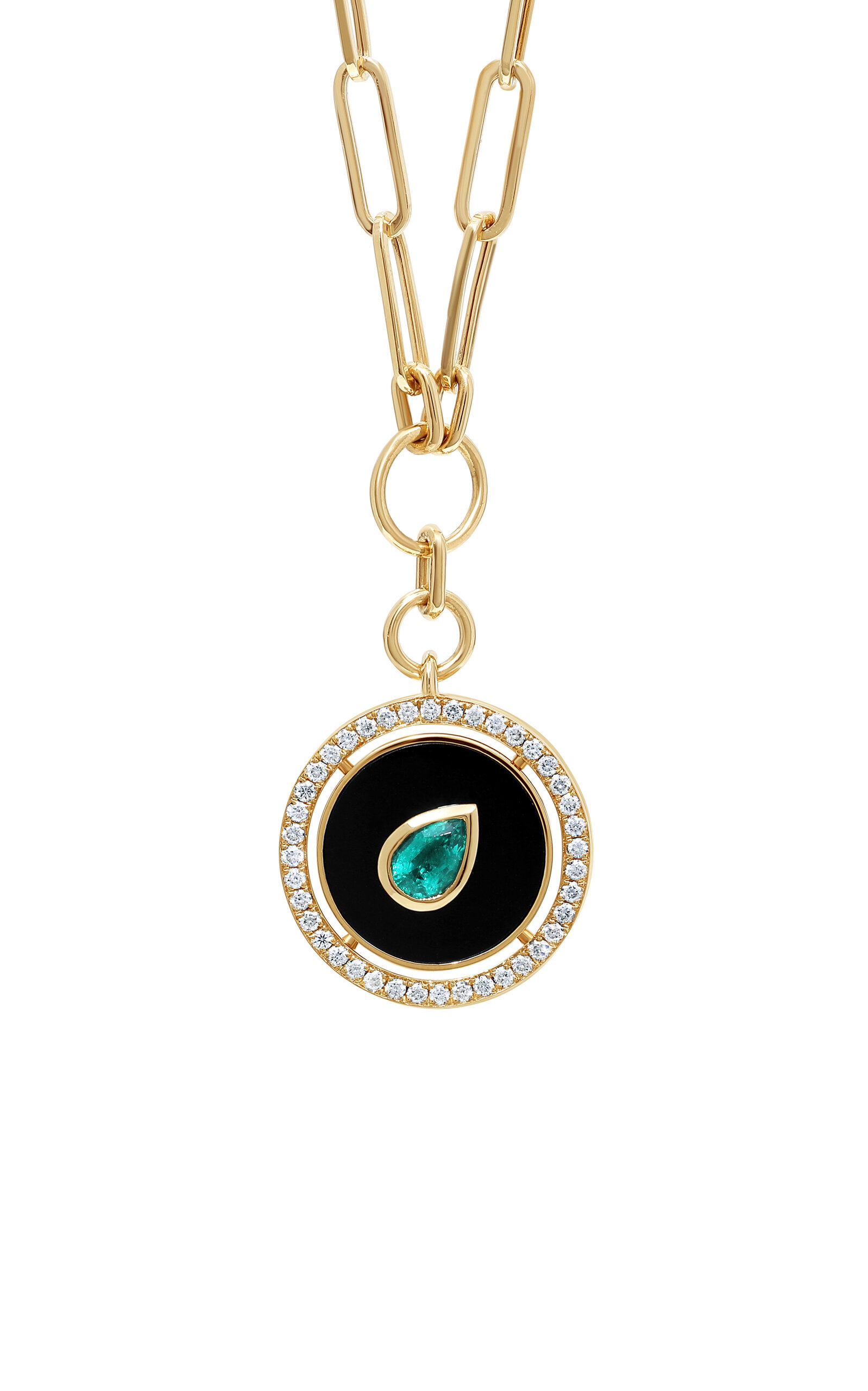 State Property Aebi Enchantress 18K Yellow Gold Emerald Necklace - Green - OS - Moda Operandi