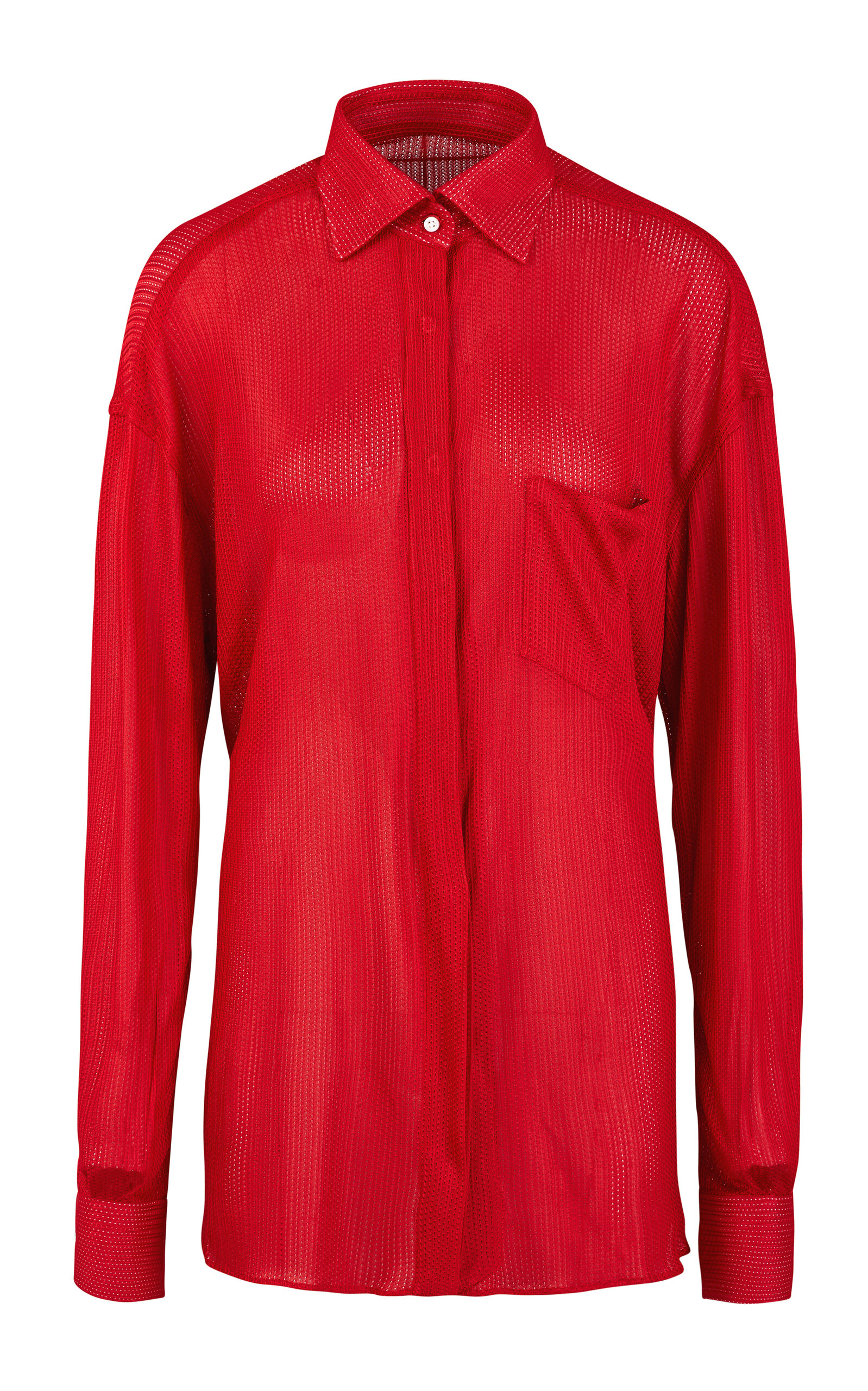 Giuliva Heritage Carmen Crepe De Chine Shirt - Red