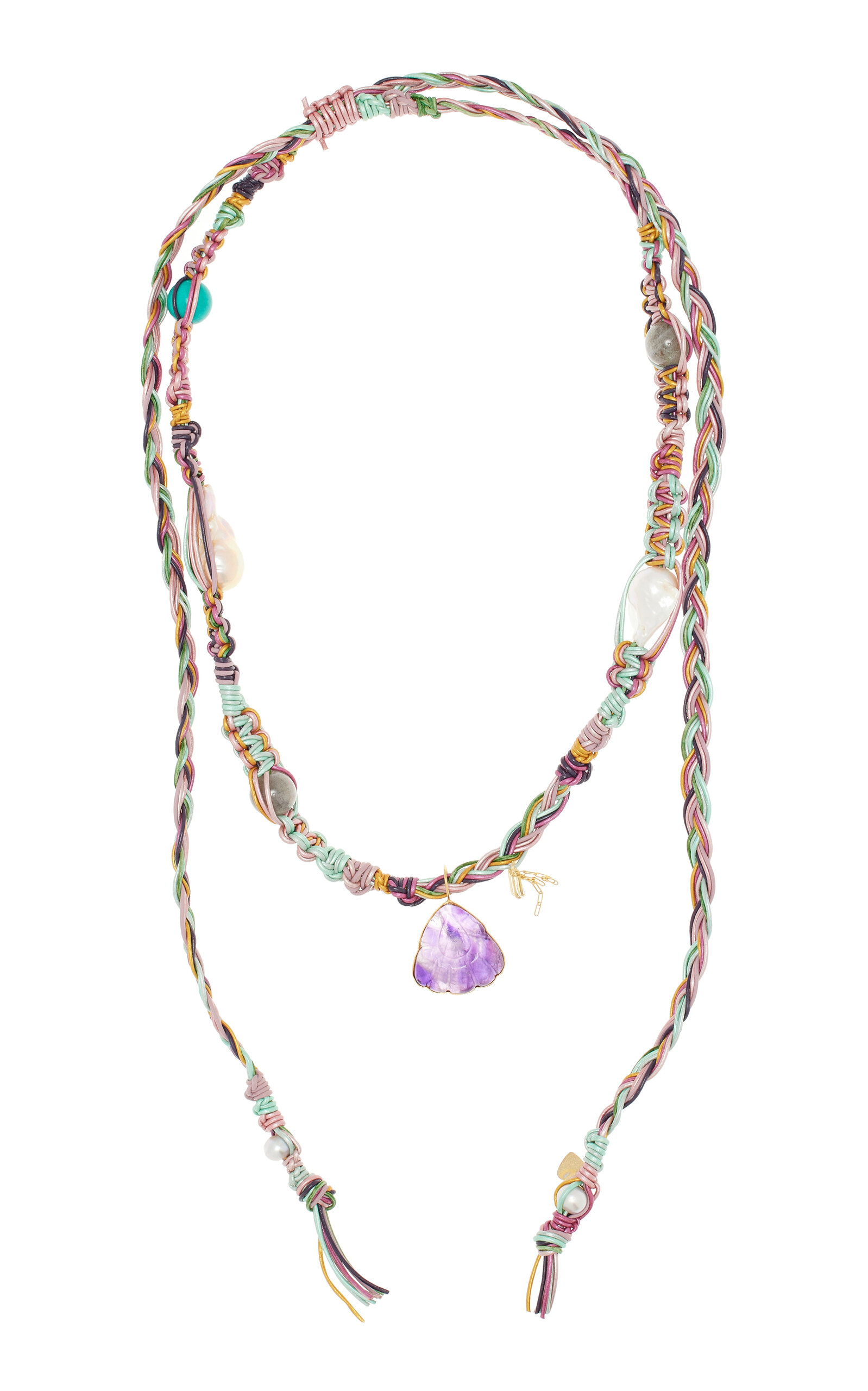 18K Gold Multi-Stone Necklace