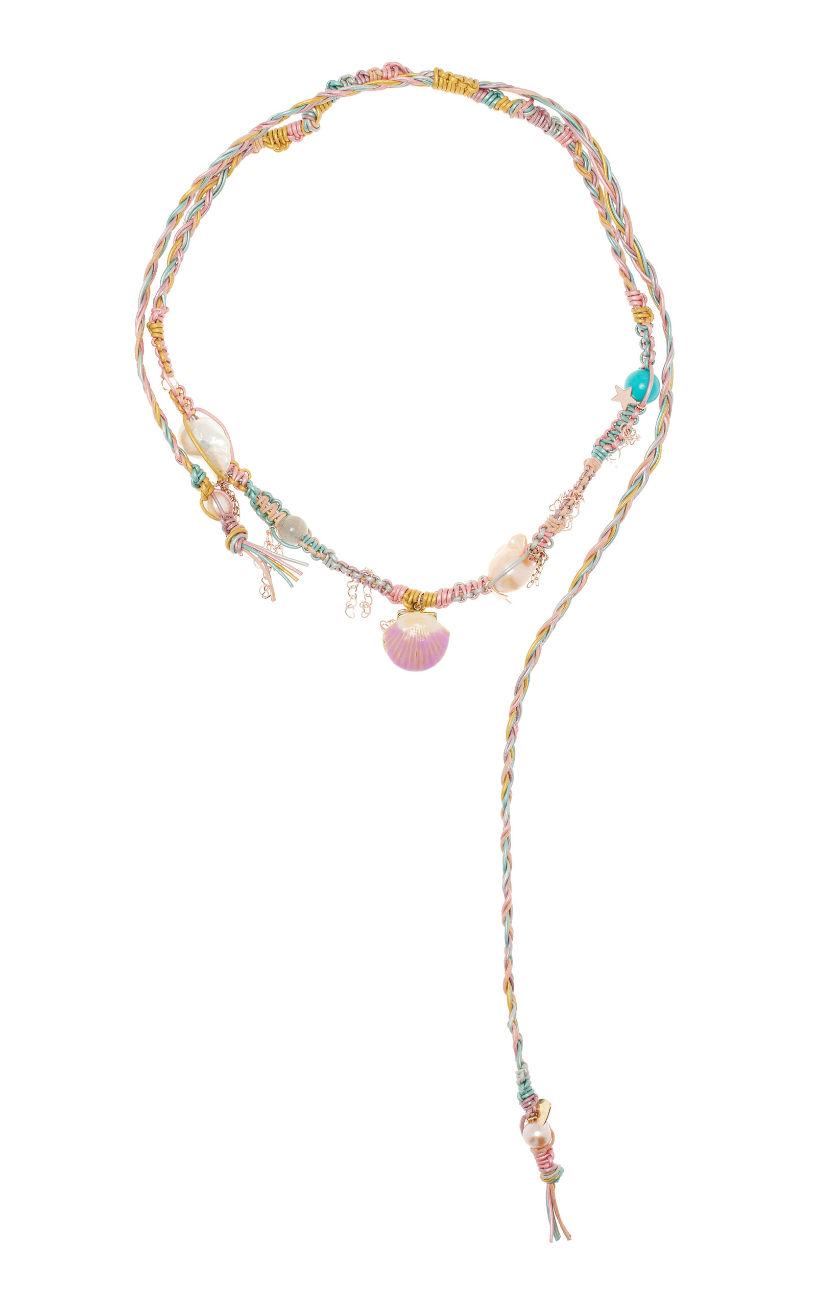 Pink Barbie 18K Rose Gold Multi-Stone Necklace