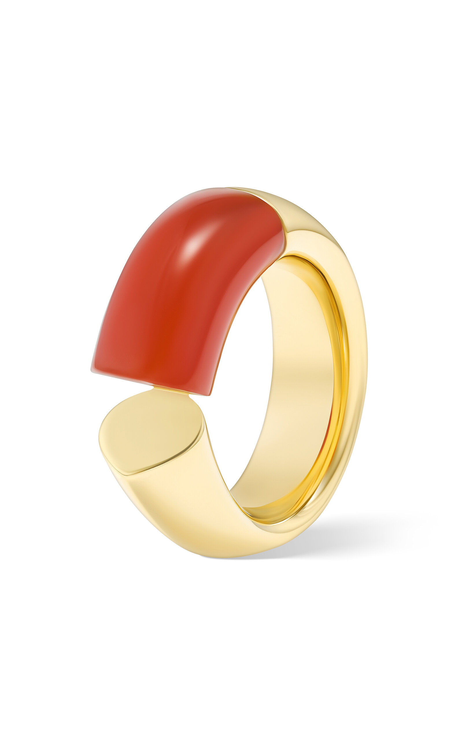 Tabayer Oera 18K Fairmined Yellow Gold Carnelian Ring - Yellow - 53.0mm - Moda Operandi