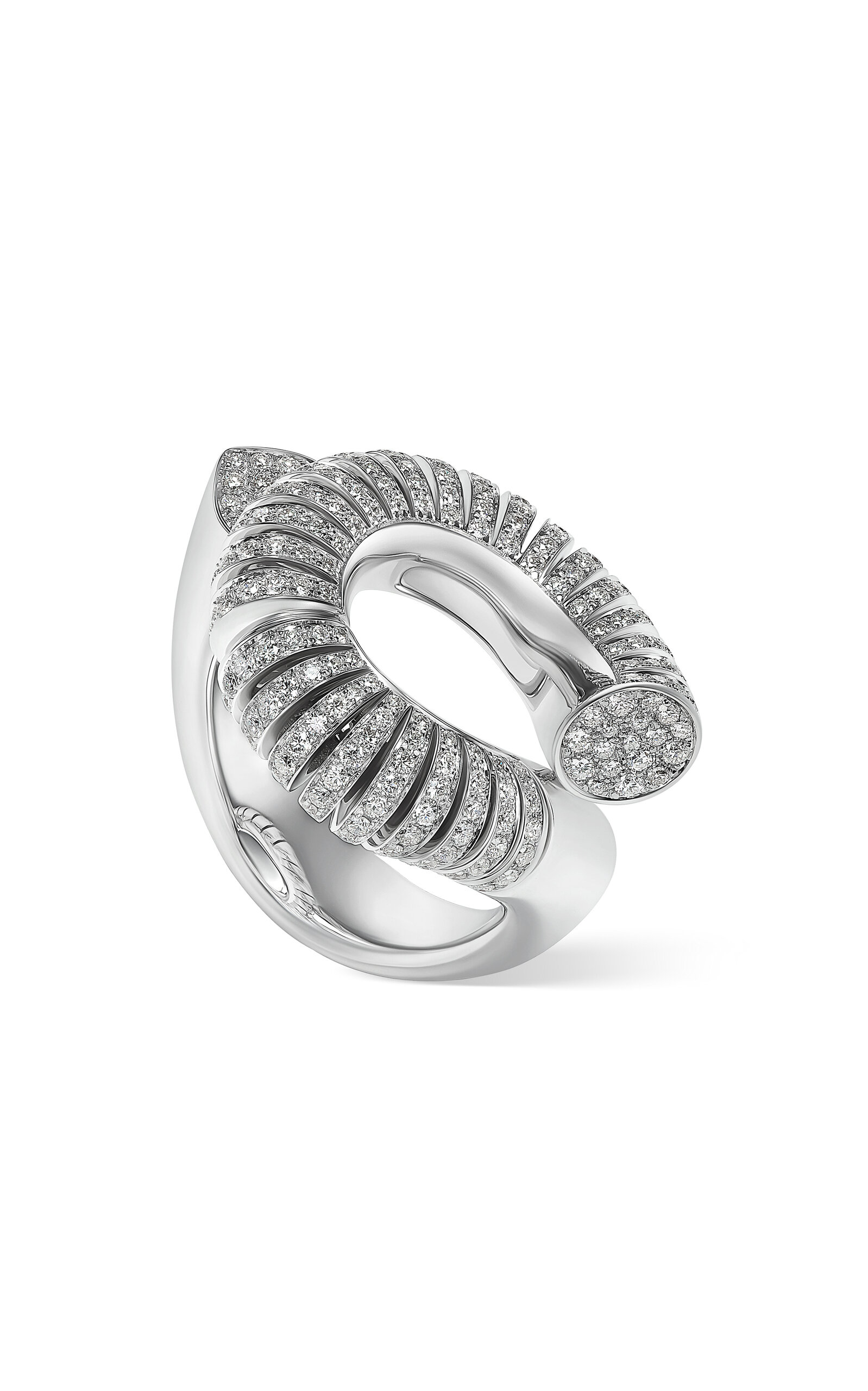 Tabayer Oera 18K Fairmined White Gold Diamond Ring - White - 53.0mm - Moda Operandi
