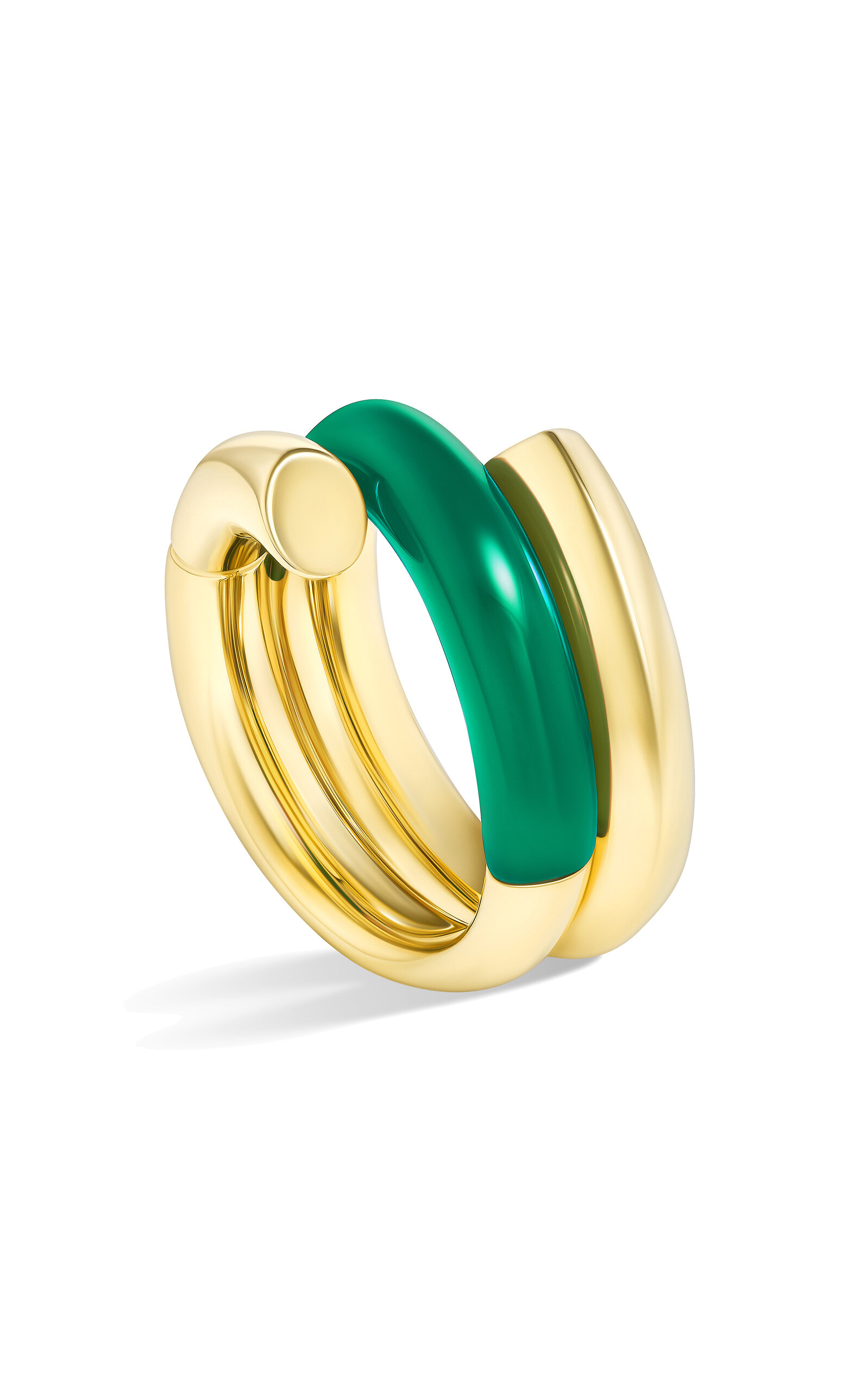 Oera 18K Fairmined Yellow Gold Agate Ring